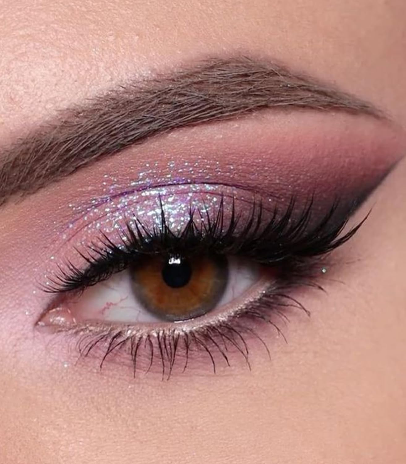 LAVONE Chameleon Eyeshadow & Eyeliner Set, Iridescent Purple-Pink-Gold Eyeshadow Powder, Multidimensional Sparkle with One-Swipe Color, Highly Pigmented, Smooth Non-Falling