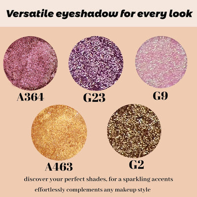 Cosmetics Eyeshadow, Glitter Eyeshadow Palette, Single Color-Shifting Glitter Eyeshadow Exquisite Shadows Ultra-Pigmented Eye Shadows for Women Eyes (A364)