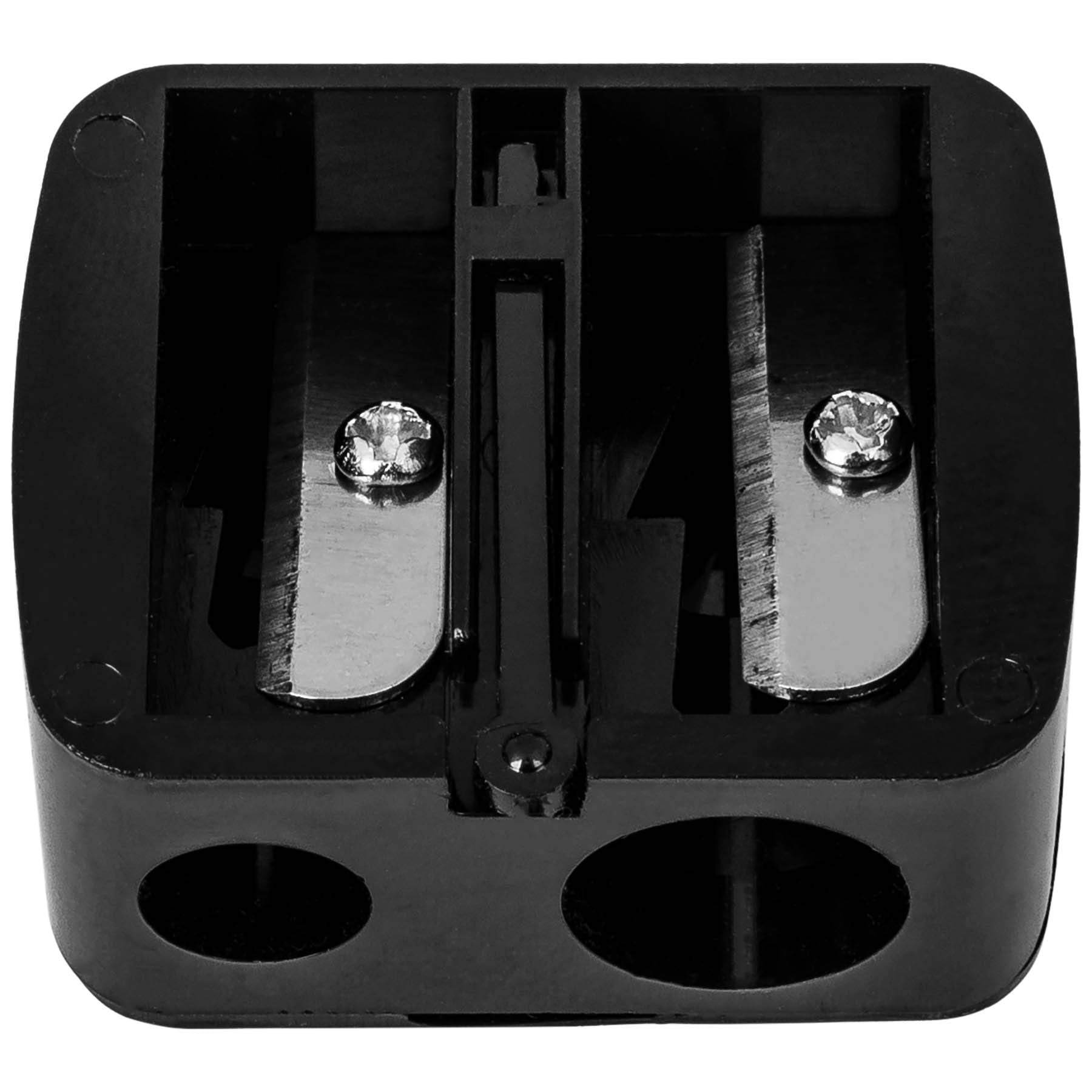 SHANY Cosmetic Pencil Sharpener - Eyeliner and Lip Pencil Dual Sharpener with Removable Lid for Traditional and Jumbo Pencils