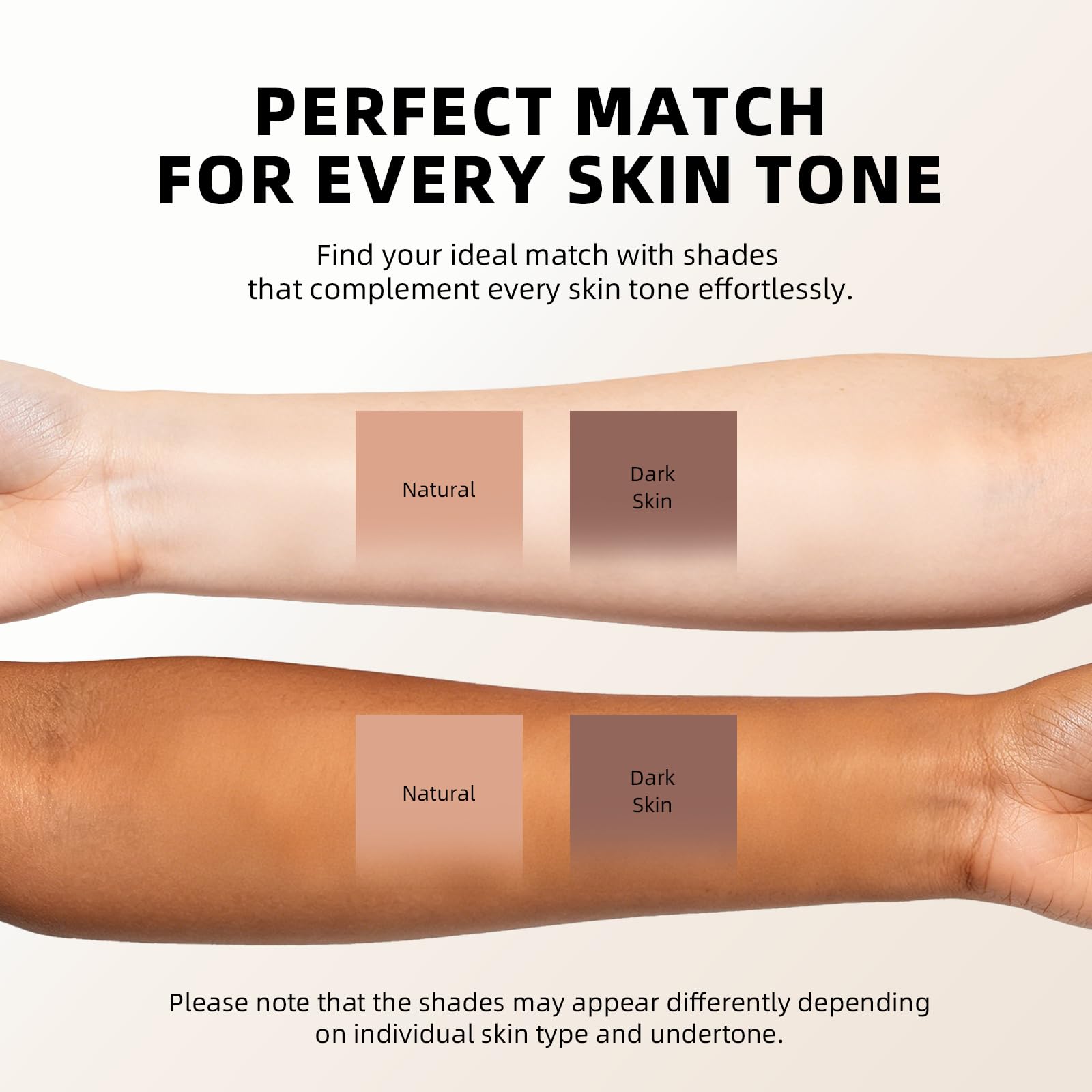 Color Changing Foundation Stick, Dual-Ended Foundation & Concealer Stick with Brush, Lightweight Coverage, Smooth Blendable Finish, Portable for Daily Use (Natural)