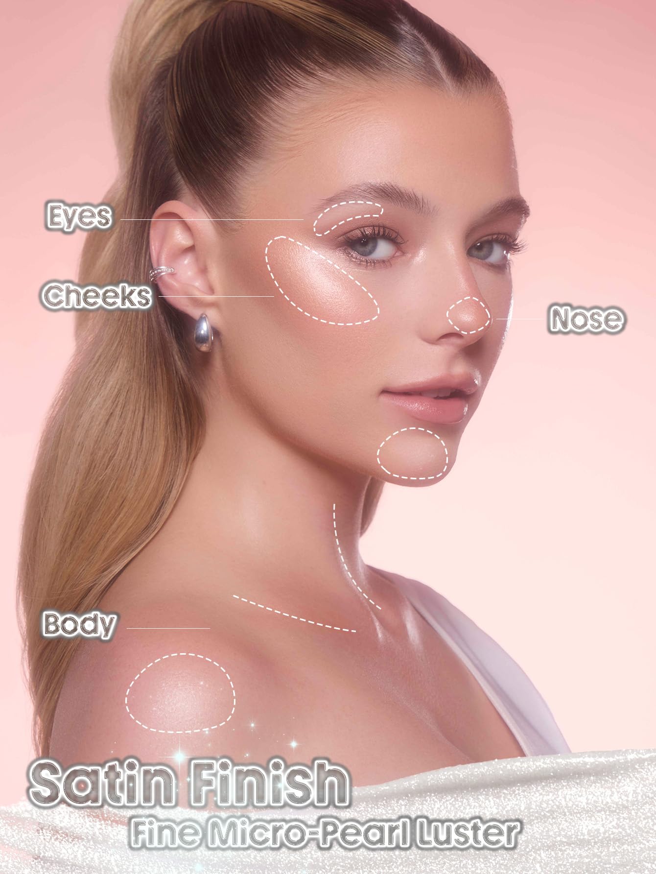 SHEGLAM Buttery Bling Highlighter stick Cream Milk Makeup for Face-Gold Rings