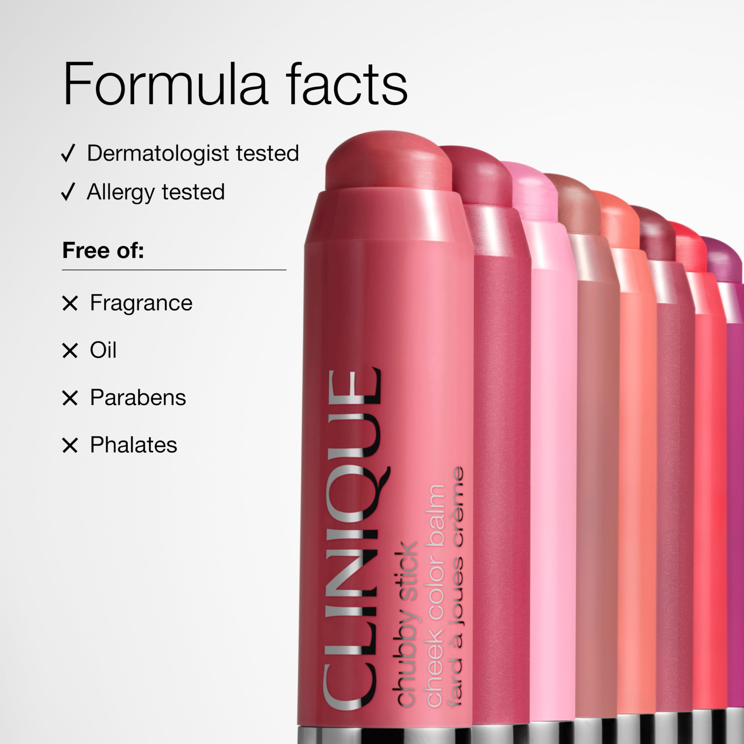 Clinique Chubby Cream Blush Stick Cheek Colour Balm | Blush For Cheeks | Long Lasting + Buildable | Create A Healthy Looking Glow | Perfect For Travel, Amp' Up Apple