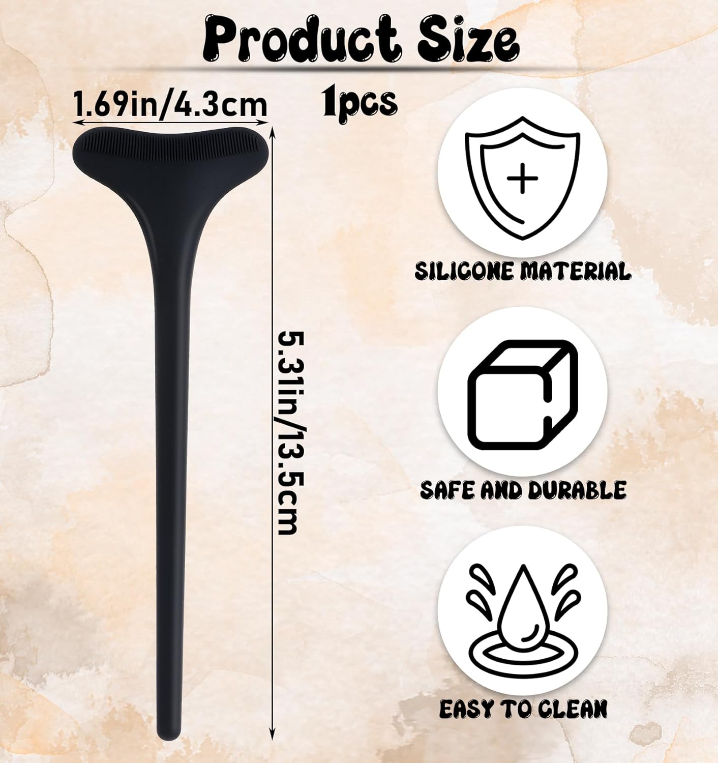 Mascara Guard, Black Mascara Eyelid Shield Reusable Silicone for Beginners, Non-Slip Grip to Prevent Makeup Residue & Smudges