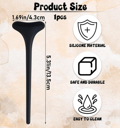 Mascara Guard, Black Mascara Eyelid Shield Reusable Silicone for Beginners, Non-Slip Grip to Prevent Makeup Residue & Smudges