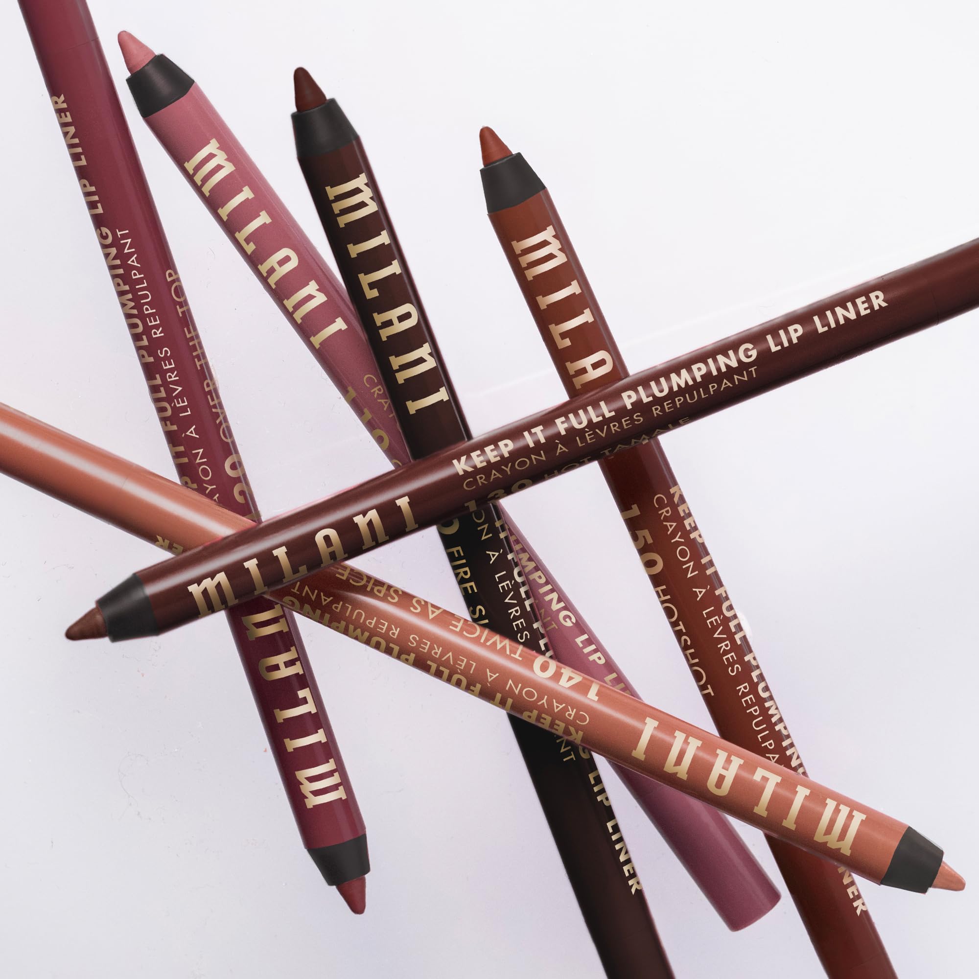 Milani Keep It Full Plumping Lip Liner - Long-Lasting Creamy Pencil for Visibly Fuller Lips - 8-Hour Wear with Chili Extract & Maxi-Lip - Vegan & Cruelty-Free, Made in USA, Twice As Spice