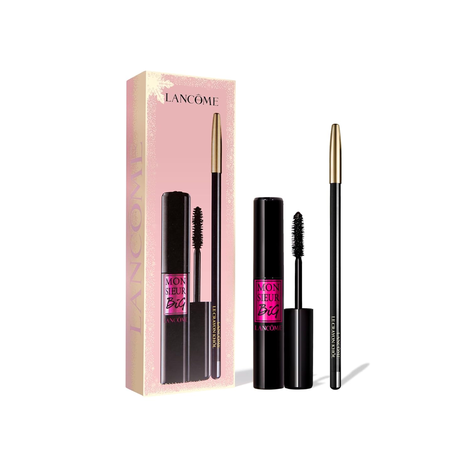Lancôme Monsieur Big & Le Crayon Khôl Gift Set- Volumizing Mascara for up to 12x More Volume & 24H Wear - False Lash Effect - Black