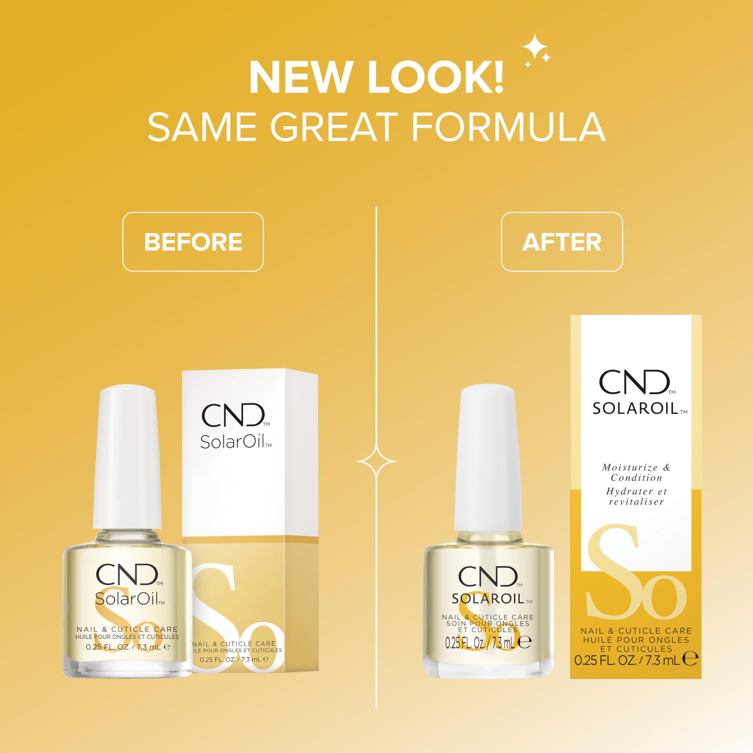 CND SolarOil Cuticle Oil, Natural Blend Of Jojoba, Vitamin E, Rice Bran and Sweet Almond Oils, Moisturizes and Conditions Skin, 0.25 fl oz