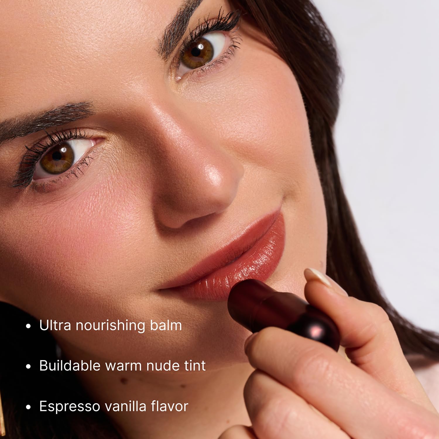 Winky Lux Espresso 'Tini Lip Balm, Ultra-Moisturizing Warm Nude Color with Ceramides, Jojoba Oil, Shea Butter, Vitamin E and Caffeine, Clean Beauty, Cruelty-Free, Vegan, Espresso-Vanilla Scent