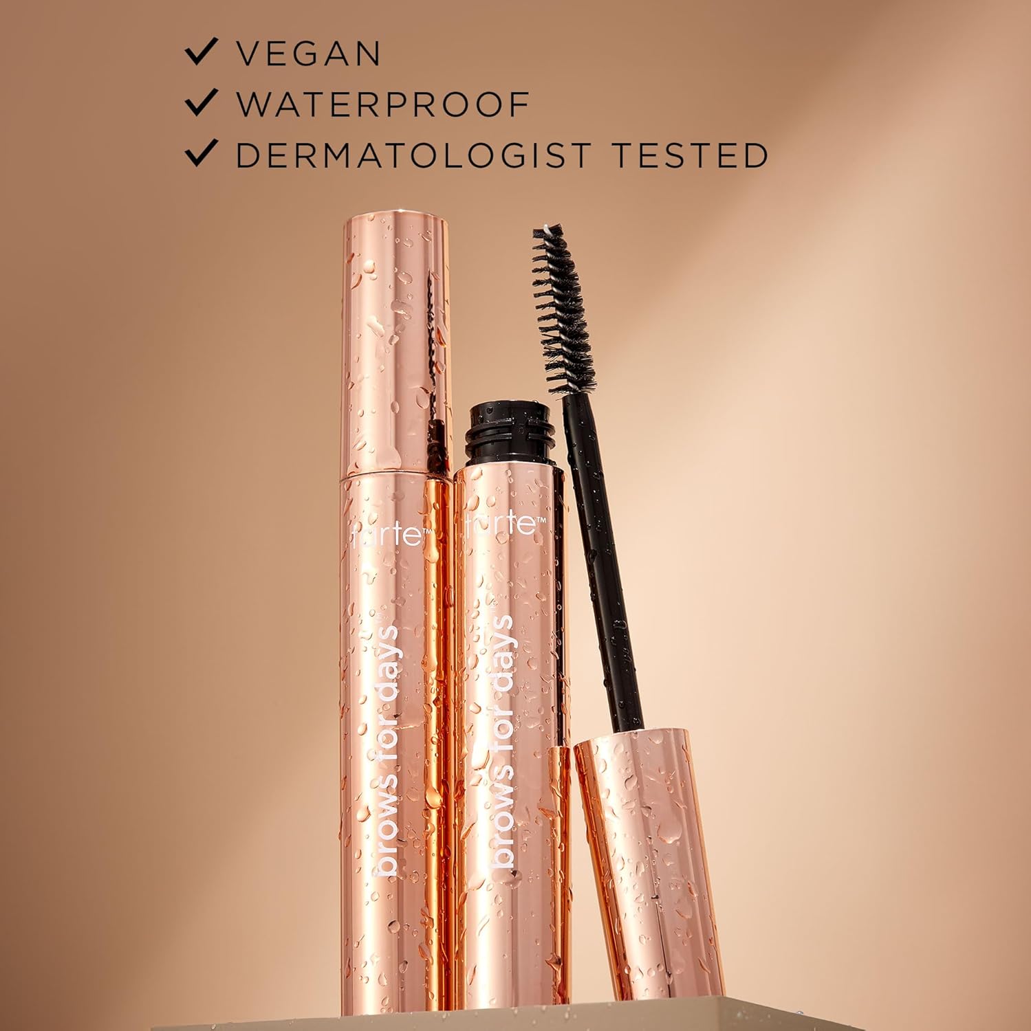 tarte brows for days framing gel – Clear, Waterproof Eyebrow Gel for Lamination Effect to Shape, Set & Enhance Brows with Cucumber, Aloe & Glycerin, Vegan, Cruelty Free