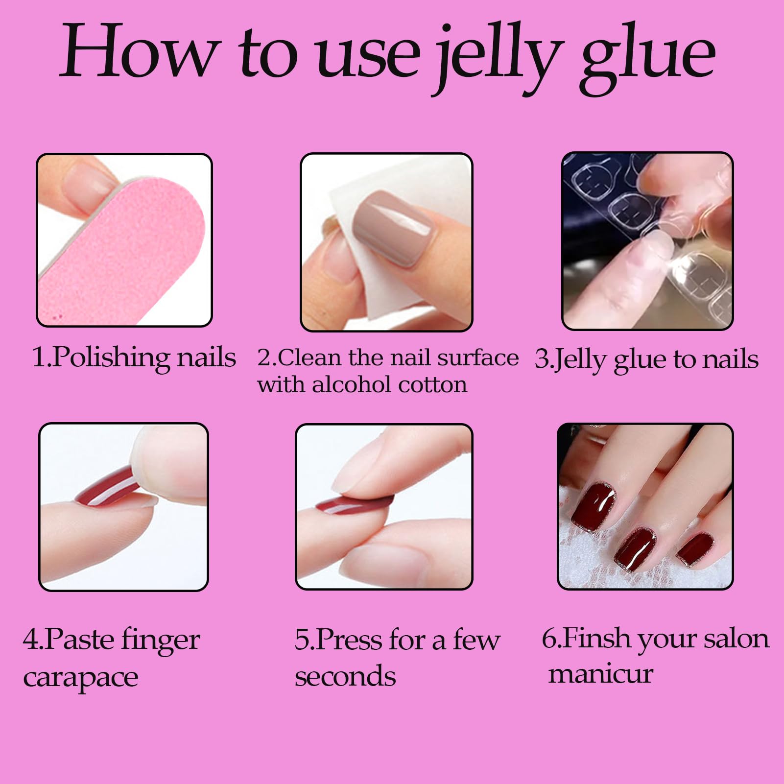 3D Butterfly Press on Nails 24PCS Almond Shaped White French Cute False Nails Full Cover Reusable Artificial Pink Fake Nail Kit Glossy With Pearl Design Acrylic Fake Fingernails For Women Girls
