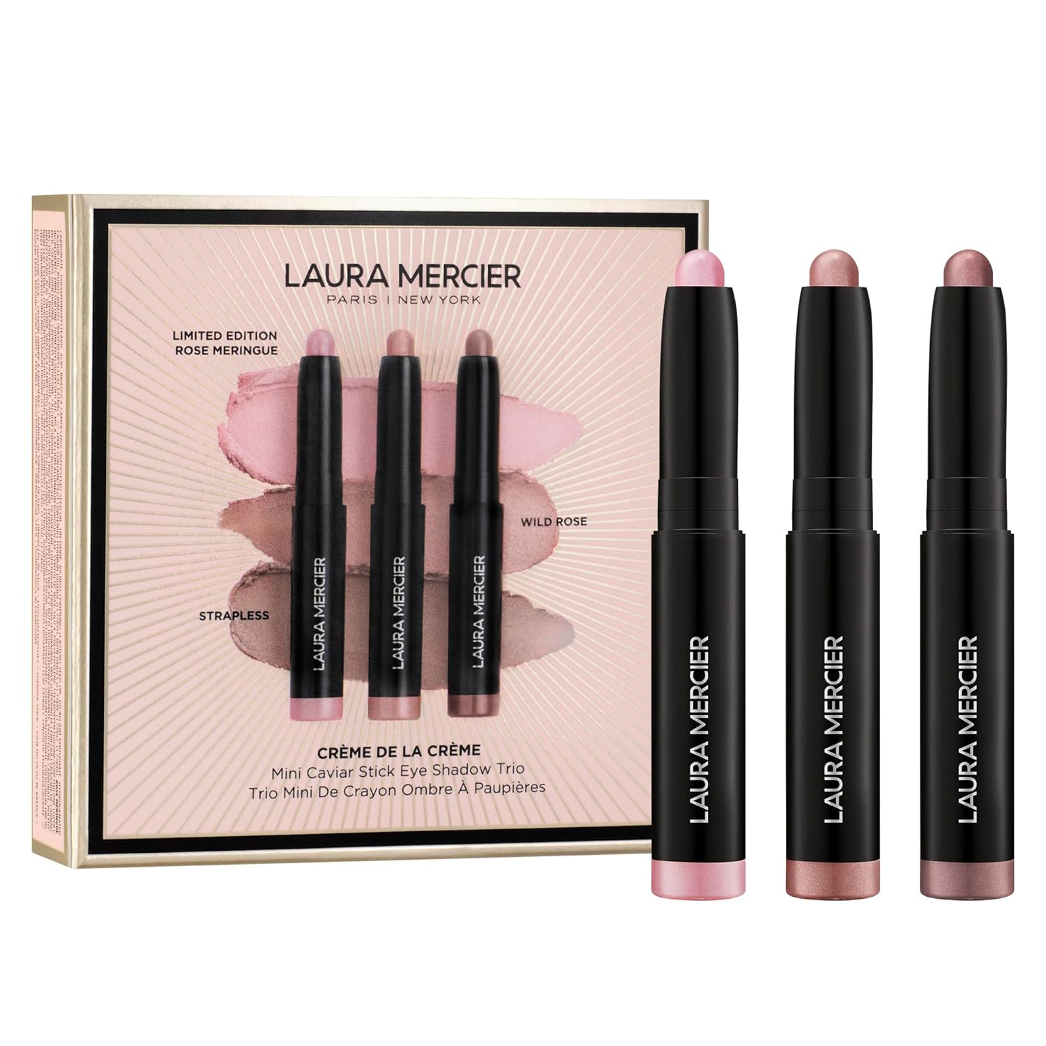 Laura Mercier Caviar Stick Cream Eyeshadow: Shimmer and Matte Finishes, 24HR Wear, Long Lasting, Rich Color, Easily Blendable and Buildable, Waterproof, Hyaluronic Acid Infused