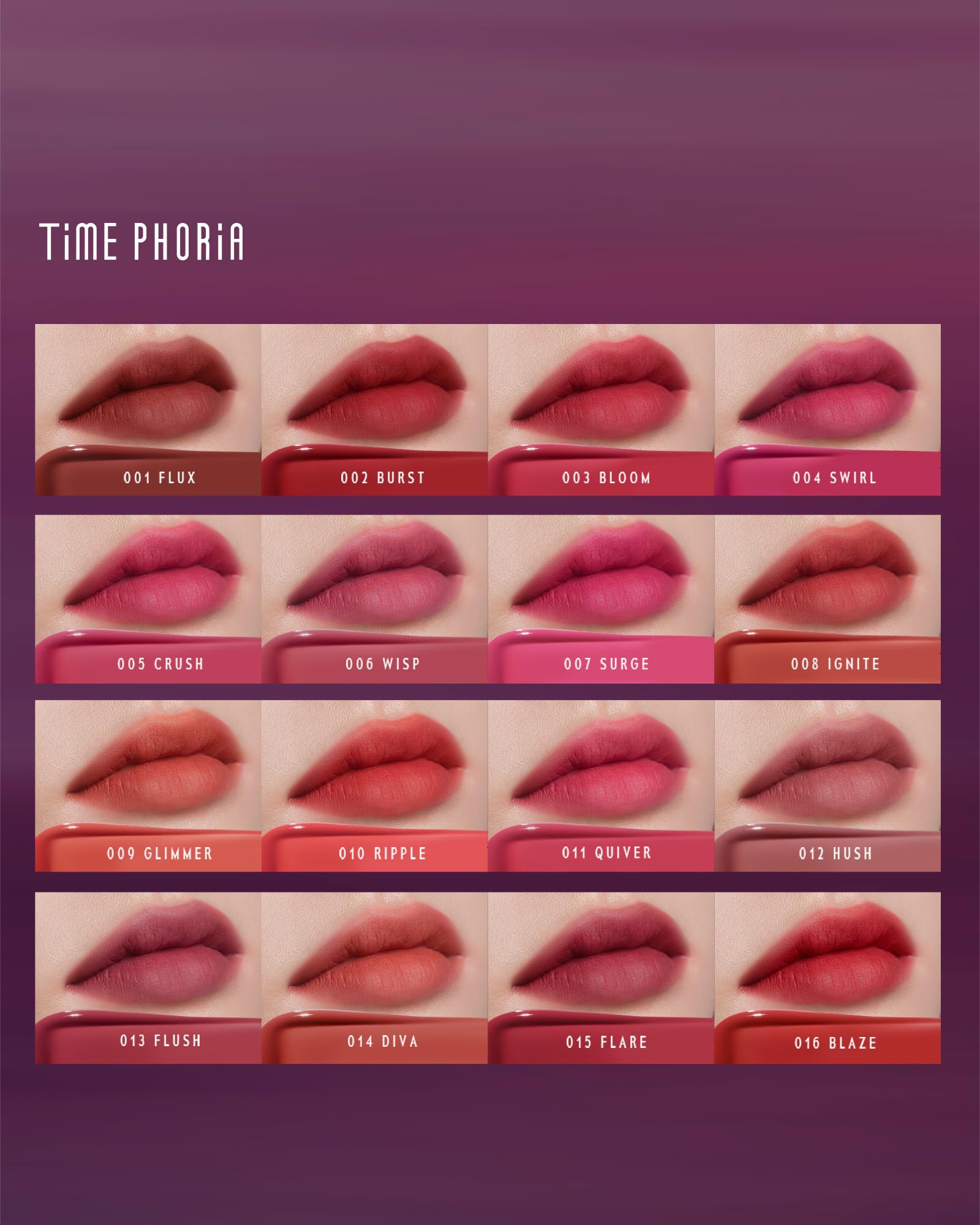 TIMEPHORIA Altera Blurring Tint Lip Stain 012 Hush, Nude Pink Glossy to Soft Matte Finish, Blur Lip Lines, Weightless No-Sticky Airy Velvet Texture, Vibrant Hydrating Long-Lasting Lip Makeup