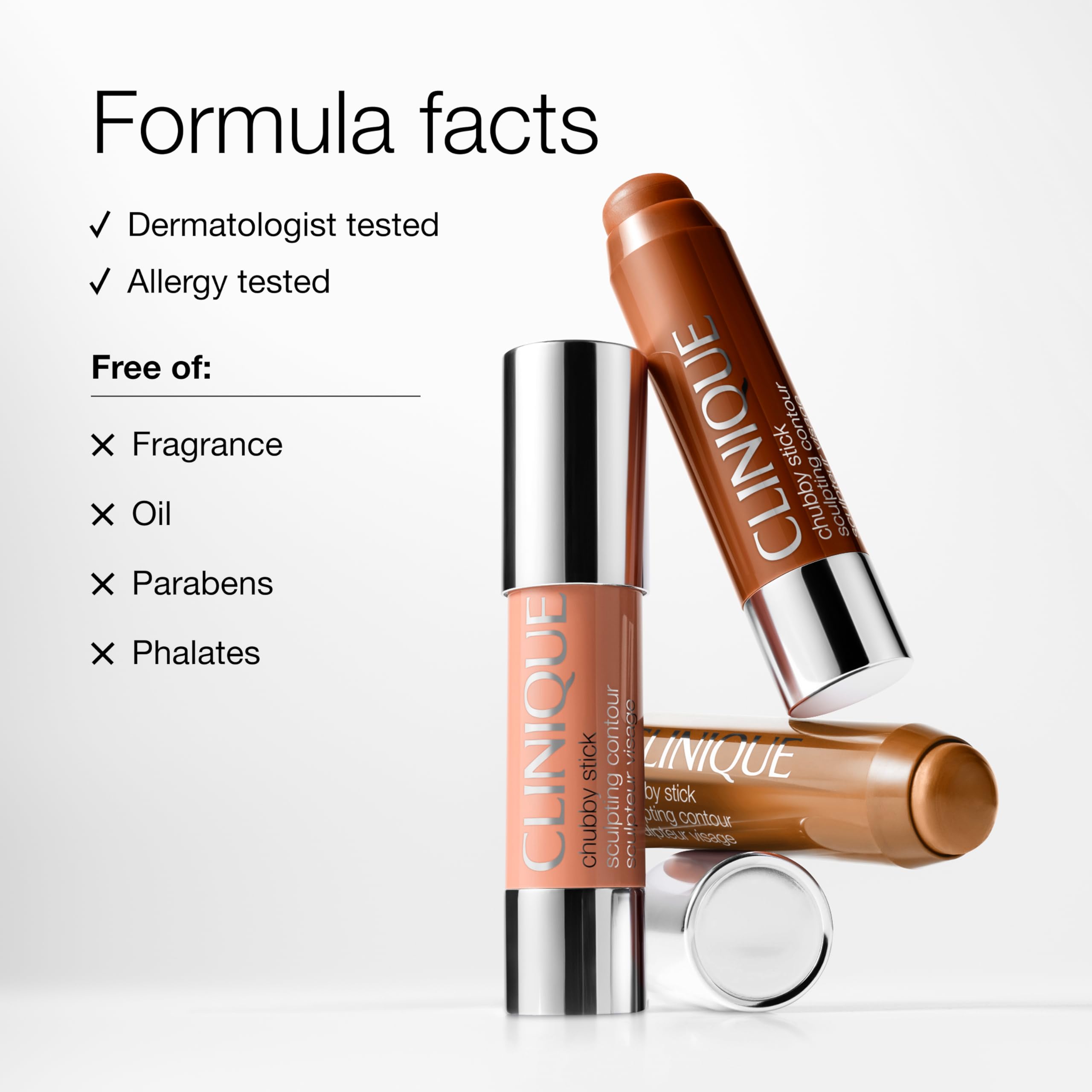 Clinique Chubby Stick Sculpting Contour For All Skin Types | Cream Formula | Buildable Dimension | Natural Matte Finish, So Sunkissed