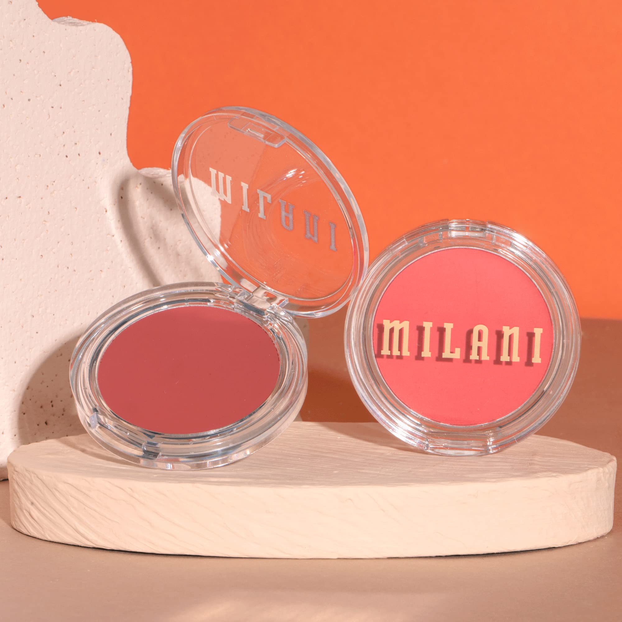 Milani Blush Makeup – Cheek Kiss Cream Blush for Cheeks, Buildable Cream-to-Gel Blusher & Lip Tint, Dewy Natural Color, Hydrating - Nude Kiss