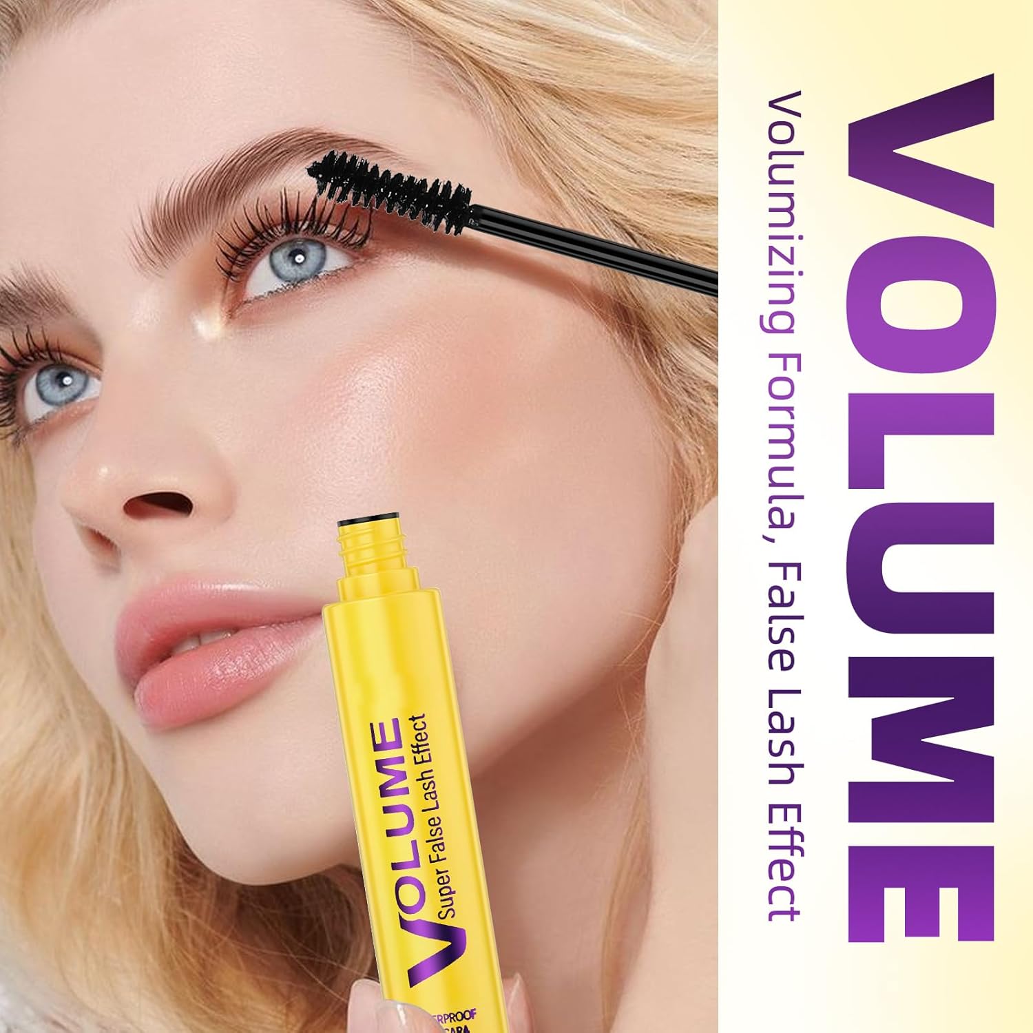 2pcs Bubble Mascara,Volume and Length,Washable Mascara Waterproof,Smudge-Proof & Clump-Proof Formula for Volumizing and Lengthening Natural Lashes, All-Day Wear