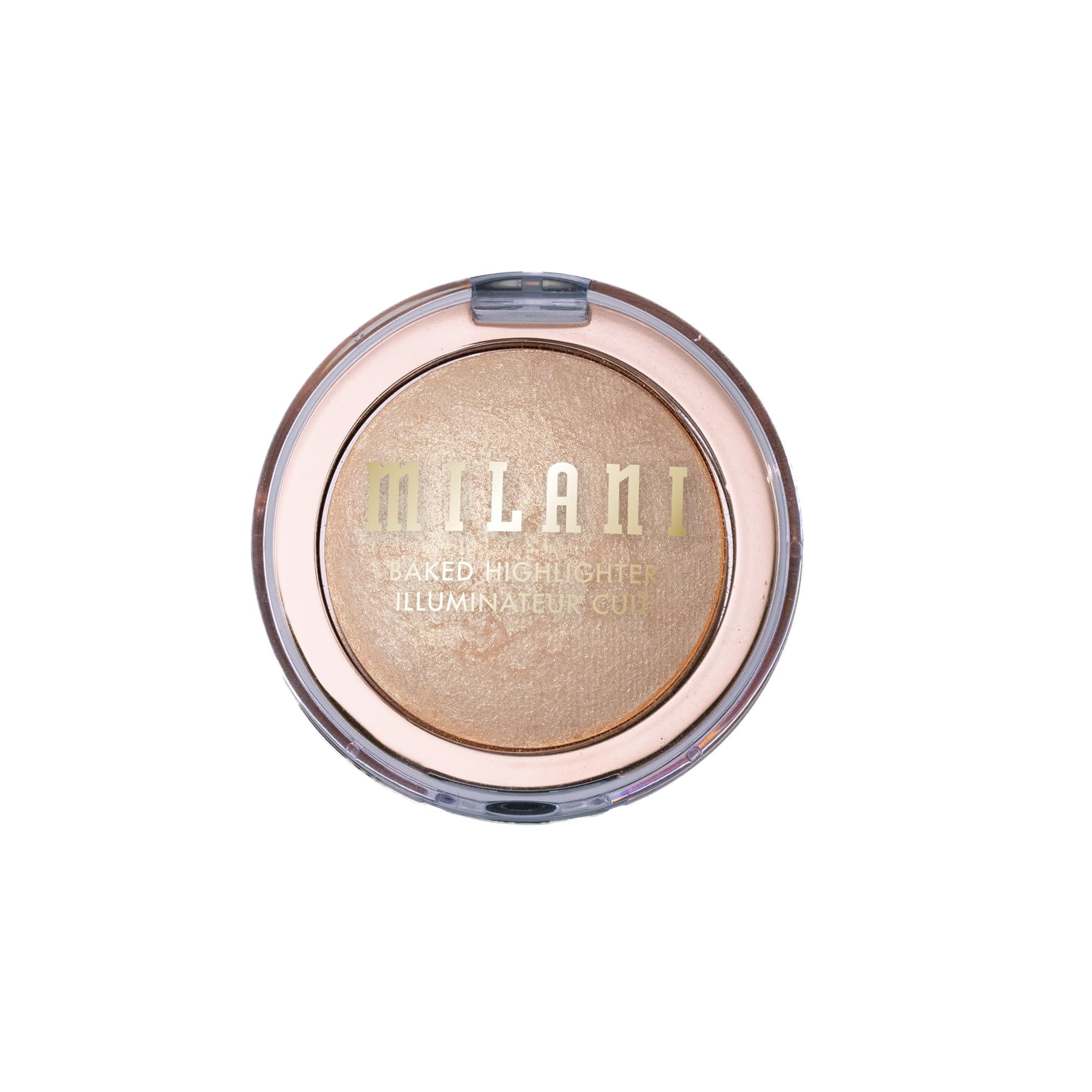 Milani Baked Highlighter - Long-Lasting Powder for Natural Radiant Glow- Buildable & Blendable Face Makeup with Lit-From-Within Finish- Vegan, Cruelty-Free & Talc-Free, Made in Italy, Champagne D'oro