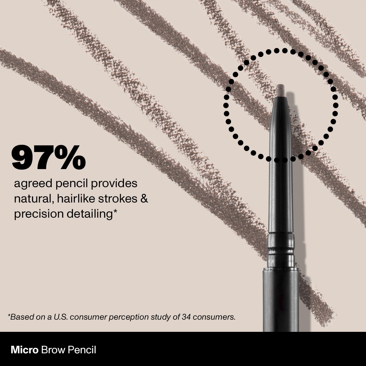 Morphe Micro Dual Eyebrow Pencil - Dual-Ended Brow Pencil Featuring a Retractable, Ultra-Precise, Pointed Tip - Richly Pigmented, Smooth-Gliding, Long-Lasting Wax Formula - Macadamia (0.003 oz)