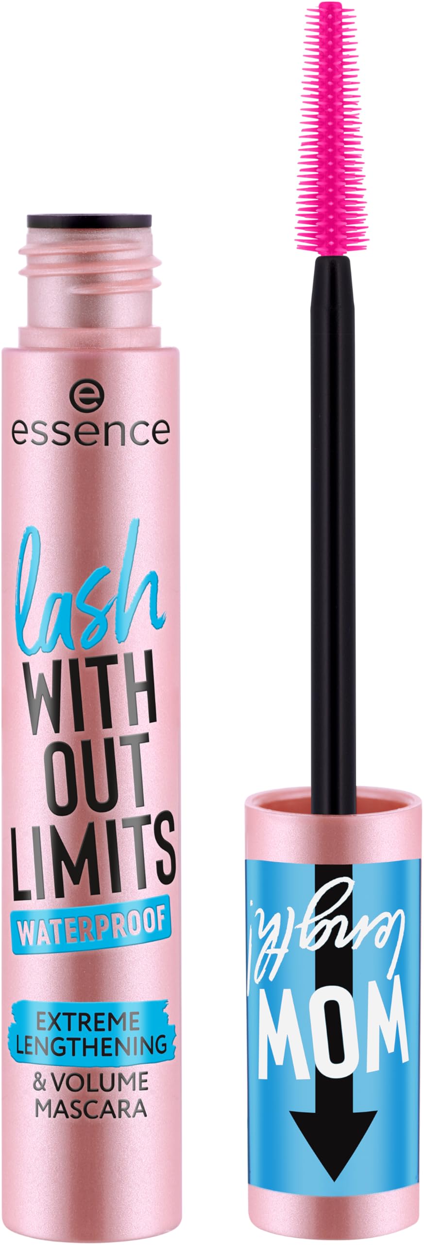 essence | Lash Without Limits Extreme Lengthening & Volume Waterproof Mascara | Volumizing & Lengthening | Vegan, Cruelty Free & Paraben Free