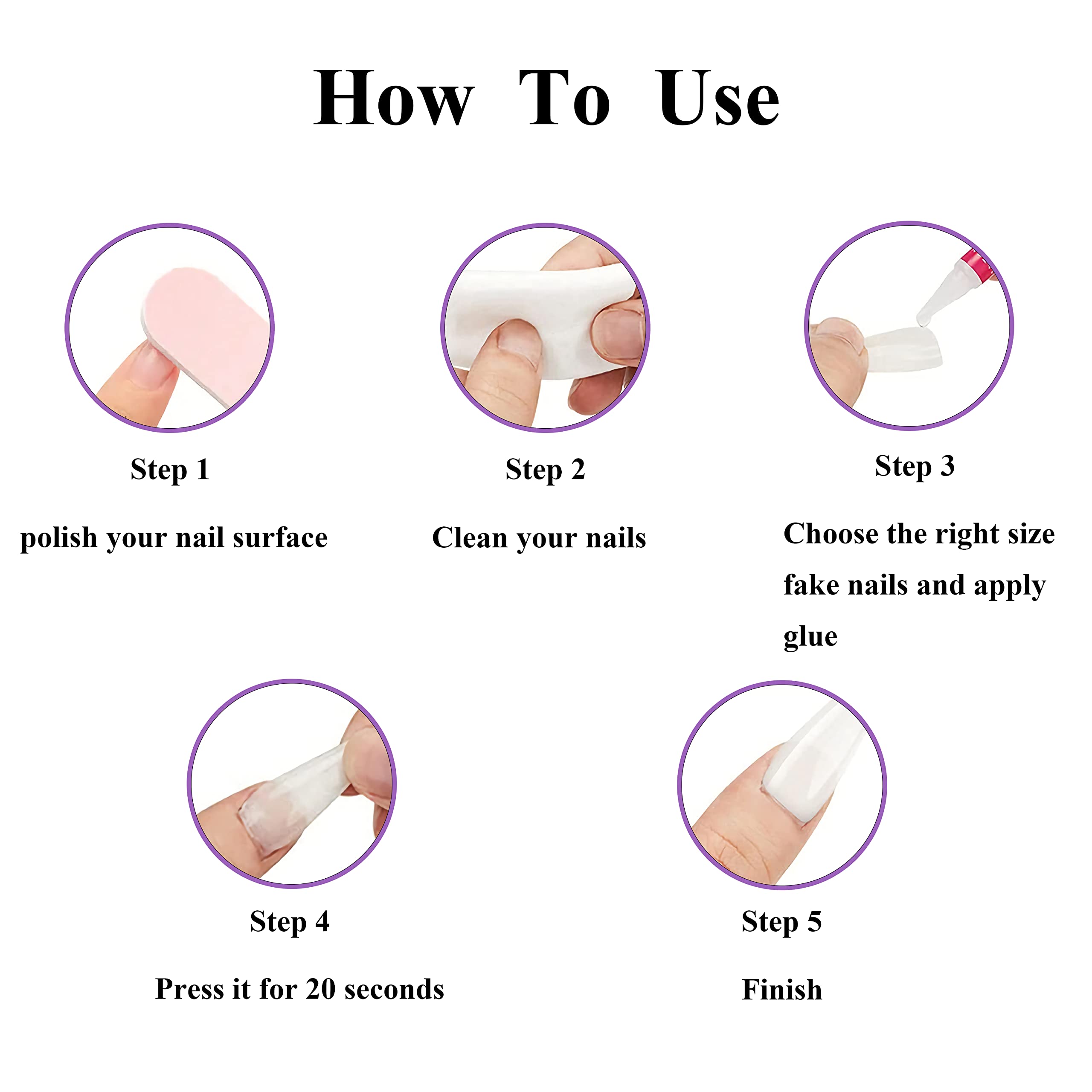 MERVF Oval Press on Nails Medium Pink Aura Fake Nails Flower Glue ons Gold Star Design Round Acrylic Y2K for Women Glossy 24pcs