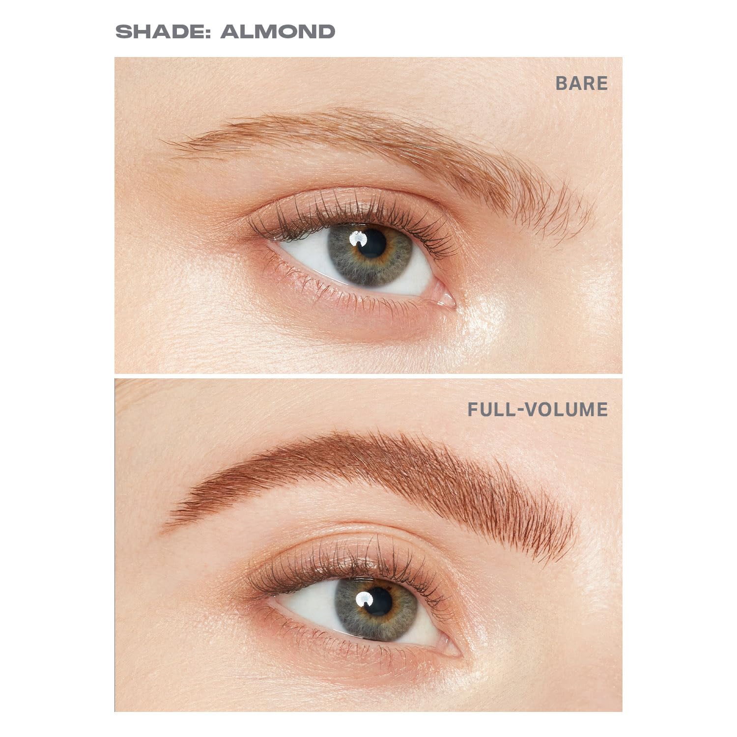 Morphe Brow Tease Eyebrow Gel Mousse - Volumizing Brow Gel to Tint, Thicken & Shape with 100% Natural Bamboo Fibers - Enriched with Conditioning Coffee Seed Oil - Almond (0.16 fl oz)