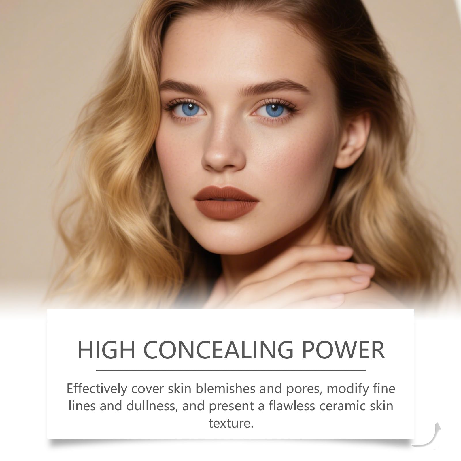 Color Changing Foundation Stick, 2-in-1 White Foundation Stick, Matte Finish Dual-Ended Foundation Makeup Stick with Brush, Long Lasting, Waterproof, Oil-control(Natural)