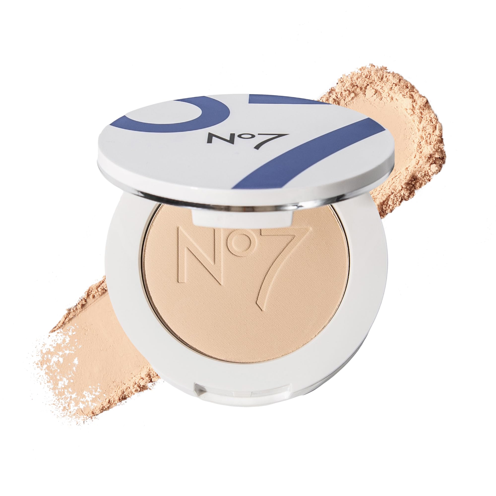 No7 Lift & Luminate Triple Action Powder - Light - Pressed Makeup Setting Powder for Face - Compact Setting Powder Reduces the Appearance of Fine Lines & Enhances Glow (10g)