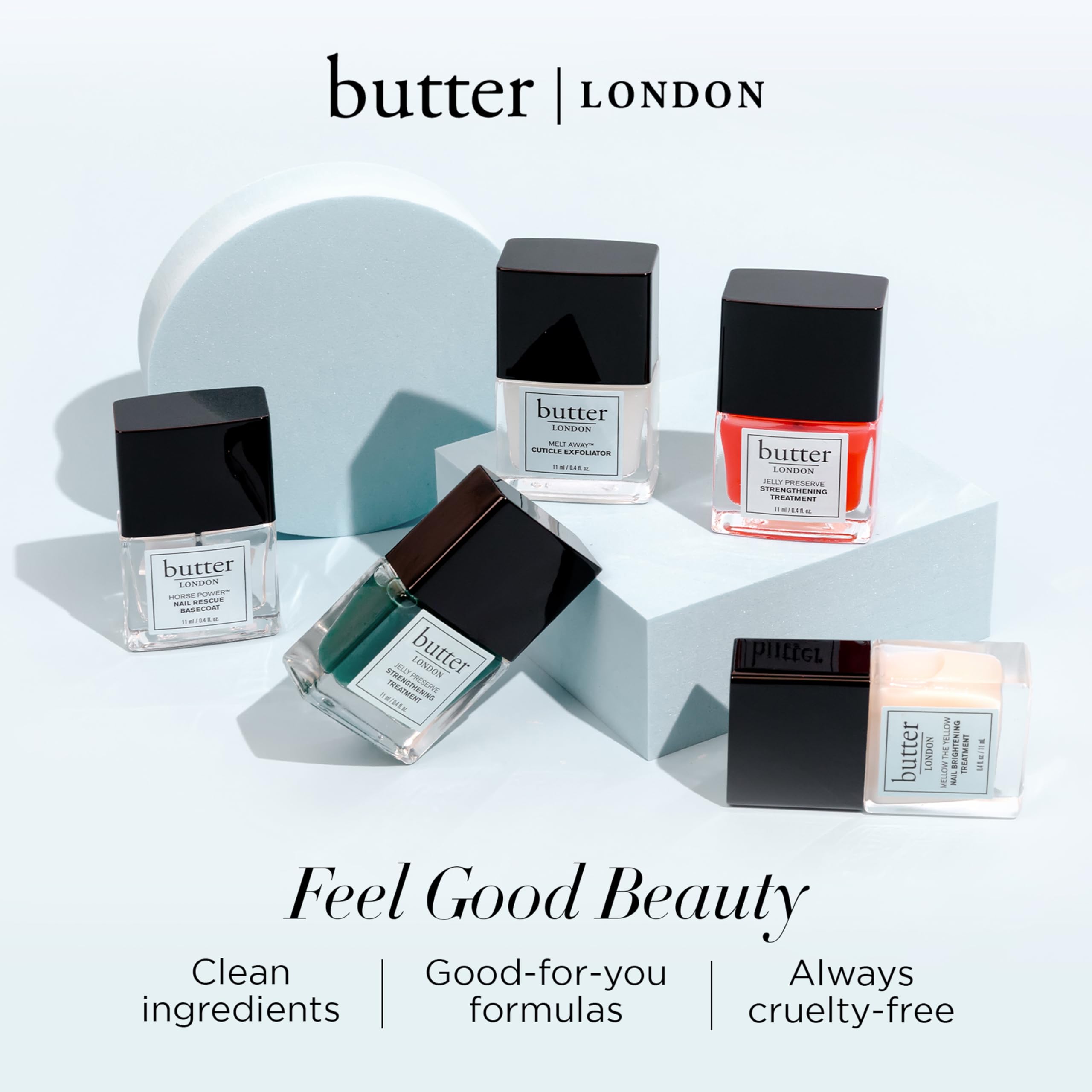 butter LONDON Pre-Soaked Nail Polish Remover Pads, Nail Scrubbers (10 Count) - 2-in-1 Prep & Lacquer Remover Nail Wipes - Gel Fingernail Polish Remover - Cruelty-Free, Paraben-Free, & Gluten-Free