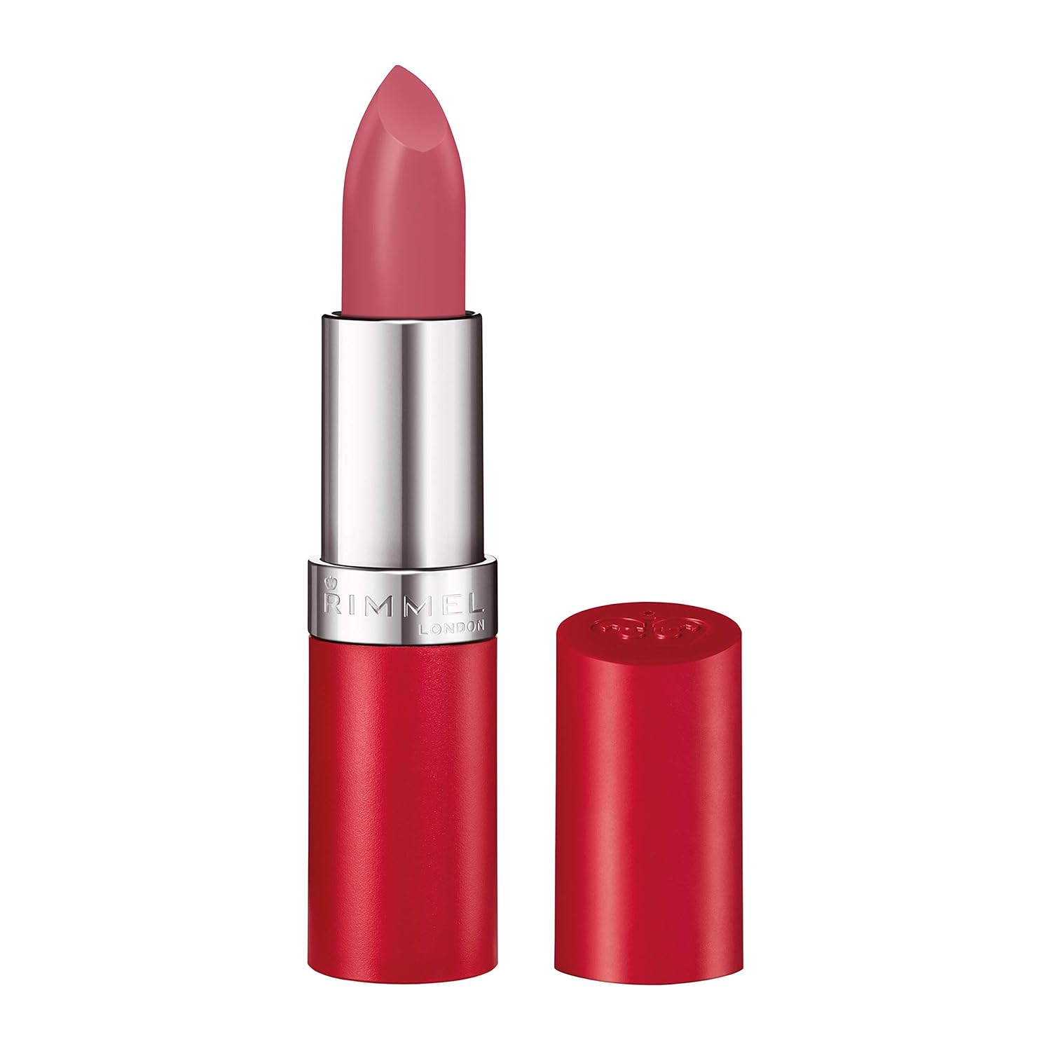 Rimmel Lasting Finish Lipstick | Up to 8 Hours of Intense Lip Color with Color Protect Technology and Exclusive Black Diamond Complex | 0.14 fl oz (Pack of 1) | 002 Candy