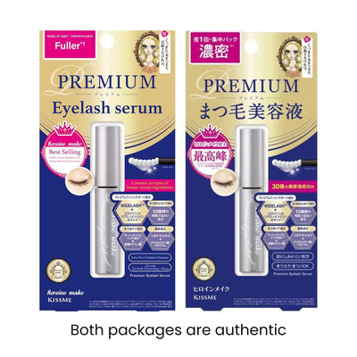 HEROINE MAKE by KISSME Eyelash Primer, Mascara Primer for Stronger, Longer-Lasting Lashes, Eyelash Enhancing Serum with Panax Ginseng & Biotin, Primer for Eyelashes Day & Night, From Japan