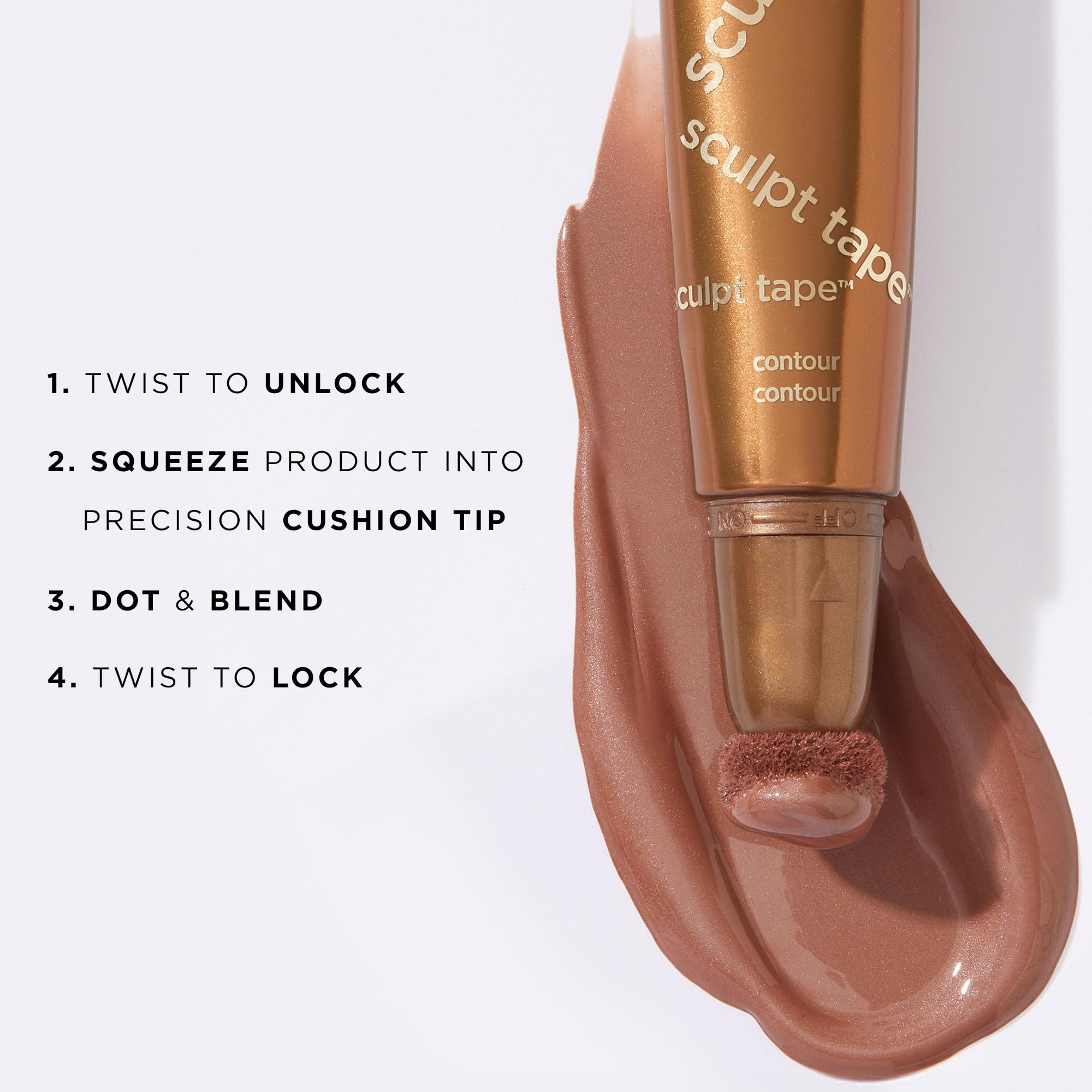 tarte sculpt tape contour – Lightweight Cream Bronzer with Shea Butter for Blendable, Buildable Contour & Natural Looking Sculpted Glow, Vegan & Cruelty-Free, full size, soft bronze