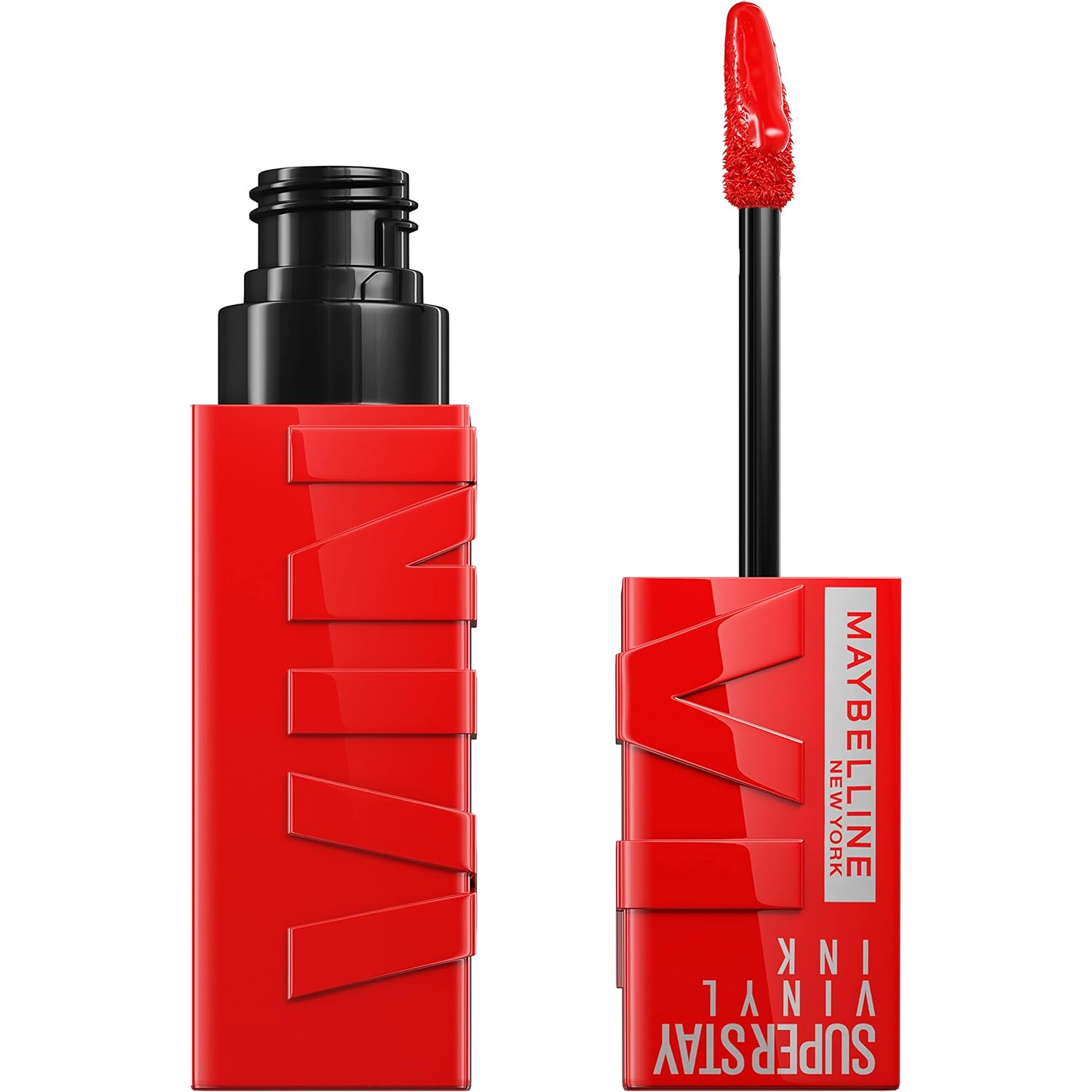 Maybelline Super Stay Vinyl Ink Longwear No-Budge Liquid Lipcolor Makeup, Highly Pigmented Color and Instant Shine, Royal, Deep Wine Red Lipstick, 0.14 fl oz, 1 Count
