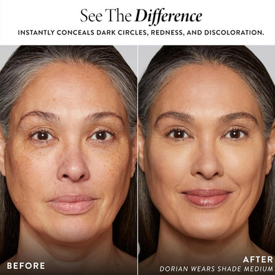 LAURA GELLER NEW YORK Ideal Fix Under Eye Concealer for Mature Skin – 02 Fair - Full Coverage, Anti-Aging, Color Correcting – Covers Dark Circles & Blemishes – Hydrating, Crease-Free, Long-Lasting