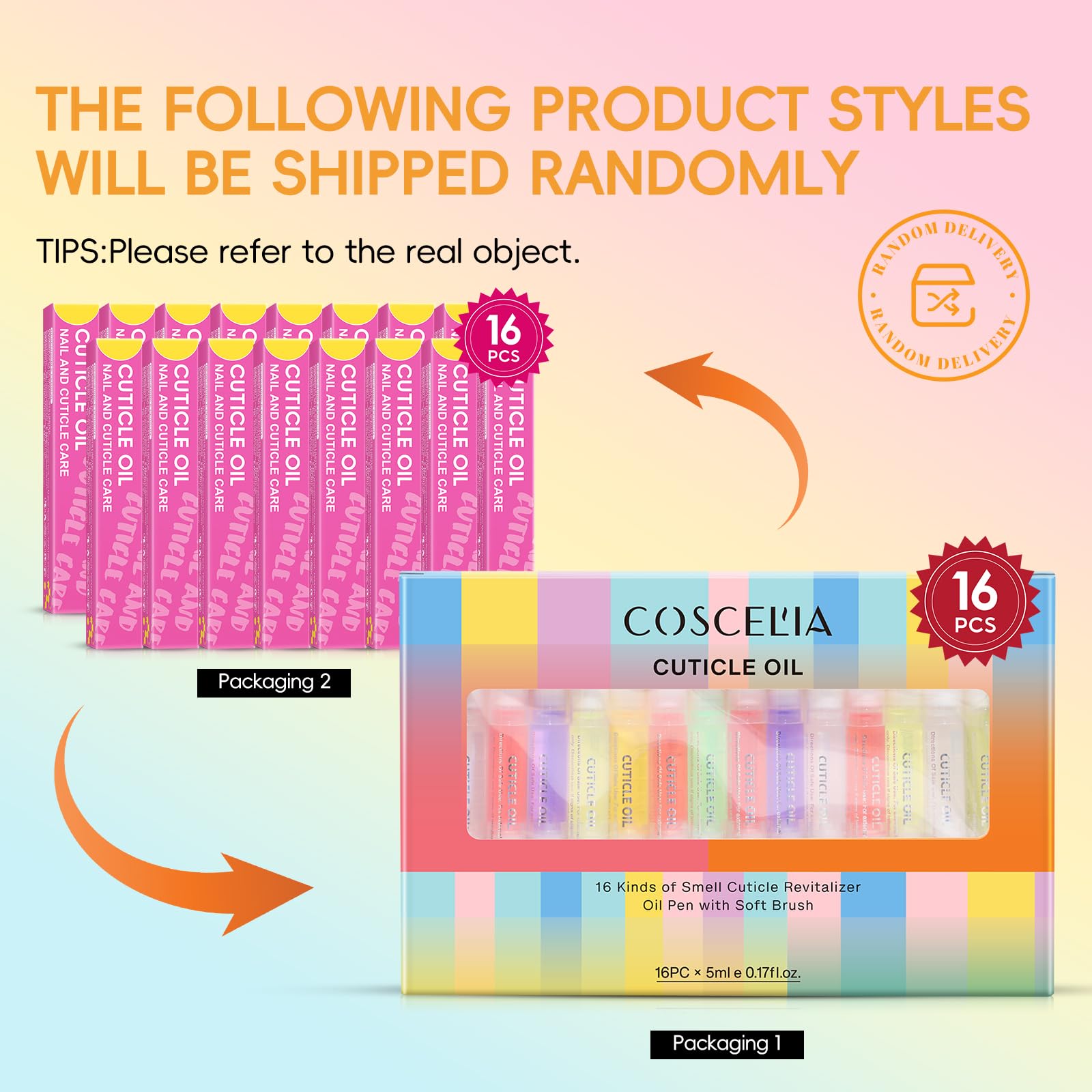 COSCELIA 16 PCS Cuticle Oil Pen for Nails Cuticle Revitalizer Oil Pens Set Nail Care Nourishment Treatment Moisturized Repair Pen Bulk Manicure Tools for Gel Nails Gifts for Women