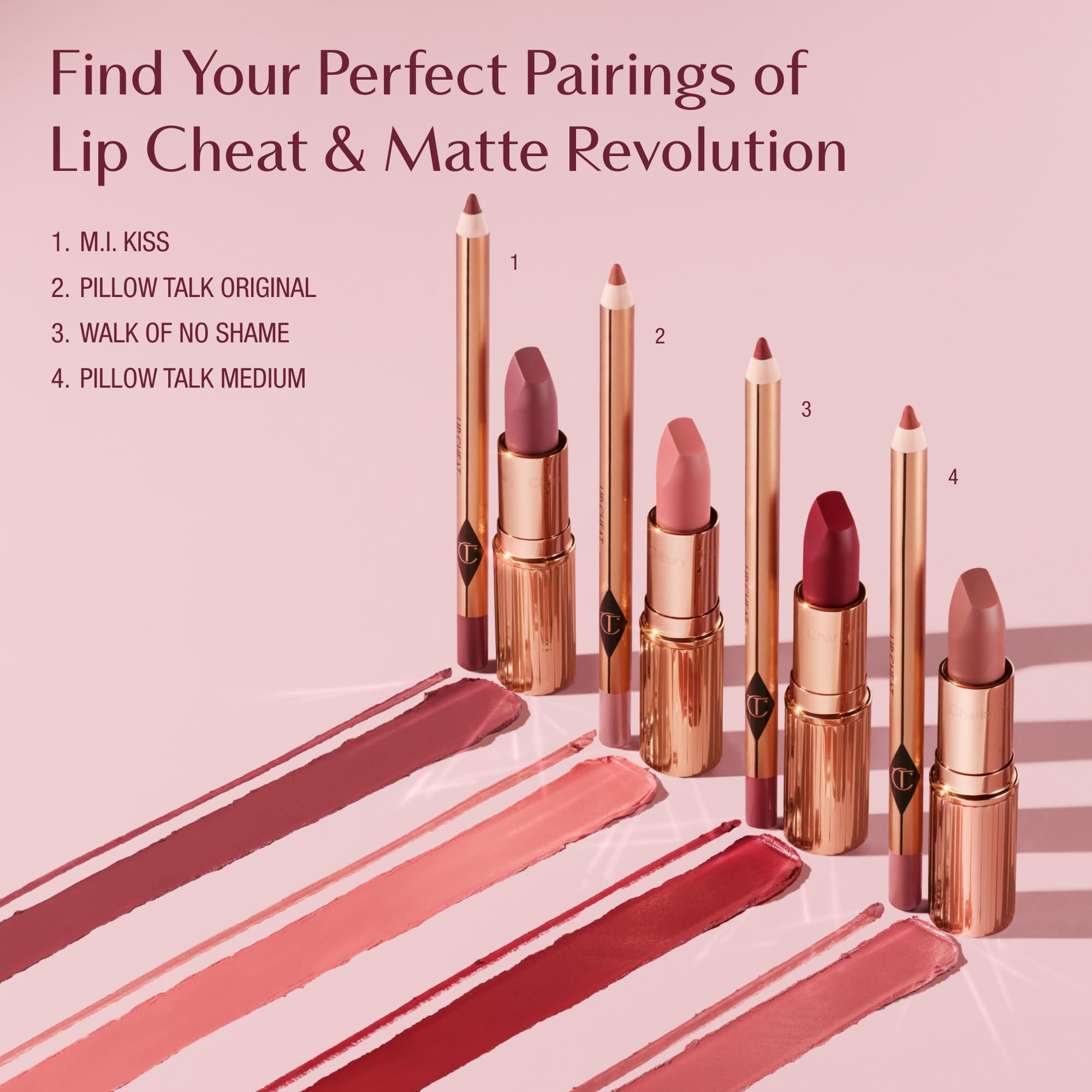 Charlotte Tilbury Lip Cheat Lip Liner Pencil - Gives Lips a Fuller-Looking, Defined Pout - Enriched with Jojoba Oil & Hyaluronic Acid - Waterproof, Smudge-Proof & Transfer-Proof - Pillow Talk Medium