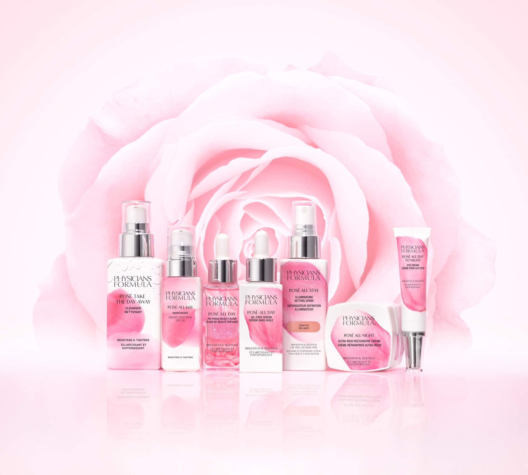 Physicians Formula Rosé All Stay Illuminating Setting Spray For Makeup, Oil-Free, Alcohol-Free, Antioxidants | Dermatologist Tested, Clinicially Tested