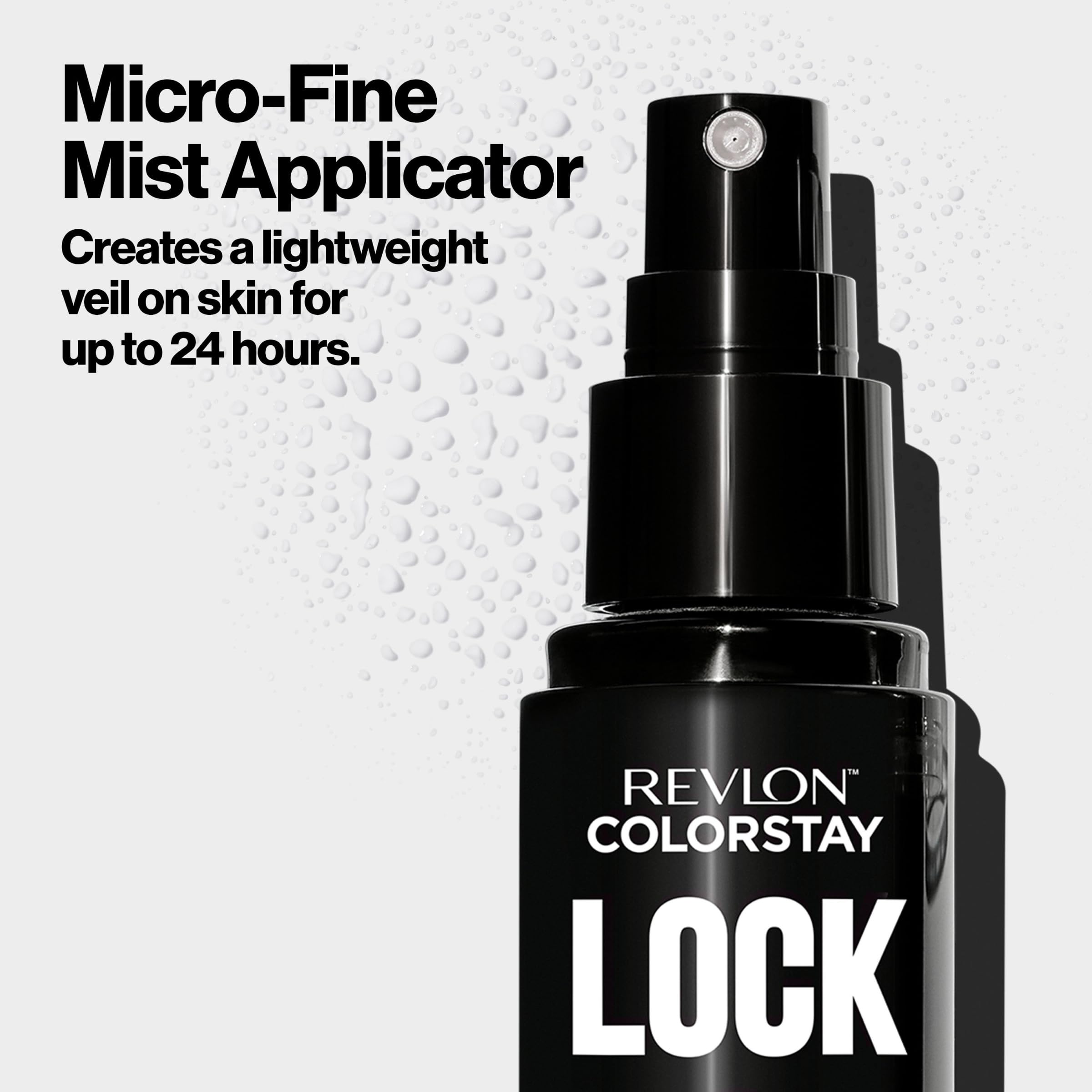 Revlon Colorstay 24 Hr Lock Setting Mist, Keeps Face Makeup from Melting & Fading, Mattifying, Blurring & Oil Absorbing Spray, Transfer-Proof & Mask Friendly, 1.9 fl oz