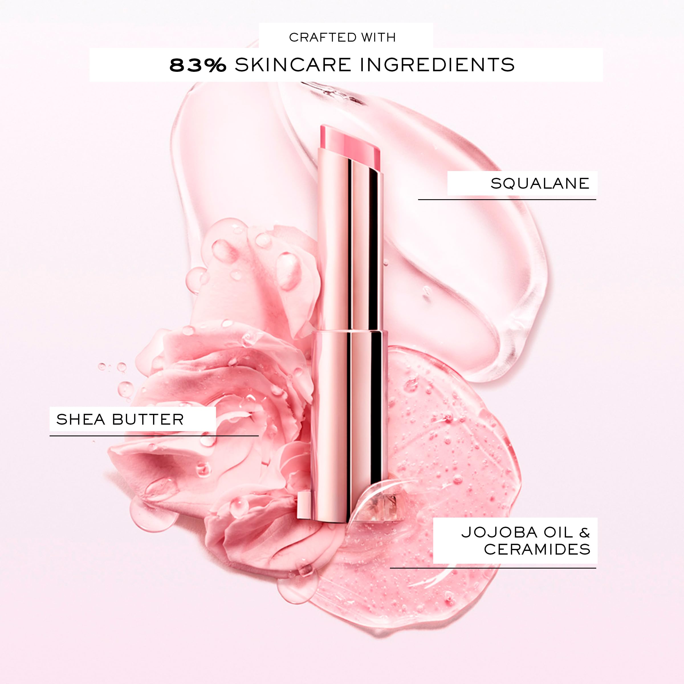 Lancôme Lip Idôle Squalane-12 Butterglow™ Hydrating Lip Balm – Instant Shine, 24H Hydration, and Buildable Color for Smooth & Moisturized Lips - 10 Pink ÔH LA LA