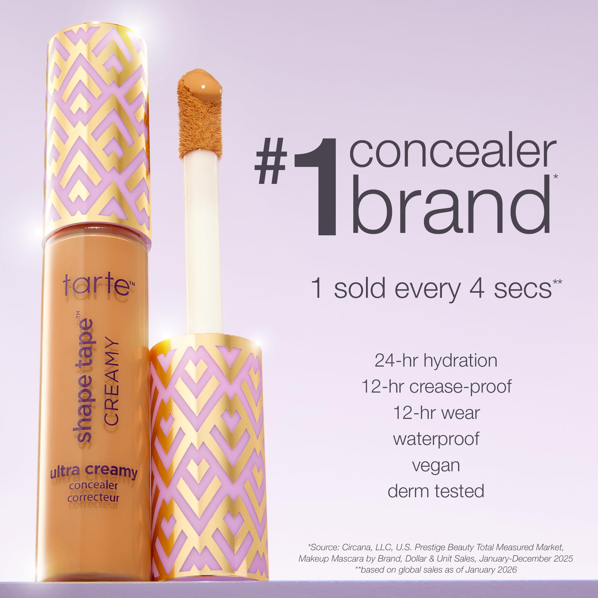 tarte shape tape creamy concealer – Full Coverage Makeup with Built-In Eye Cream, 24HR Hydrating Natural Moisturizing Matte Finish for Redness & Fine Lines, Vegan & Cruelty-Free, full size, 35H