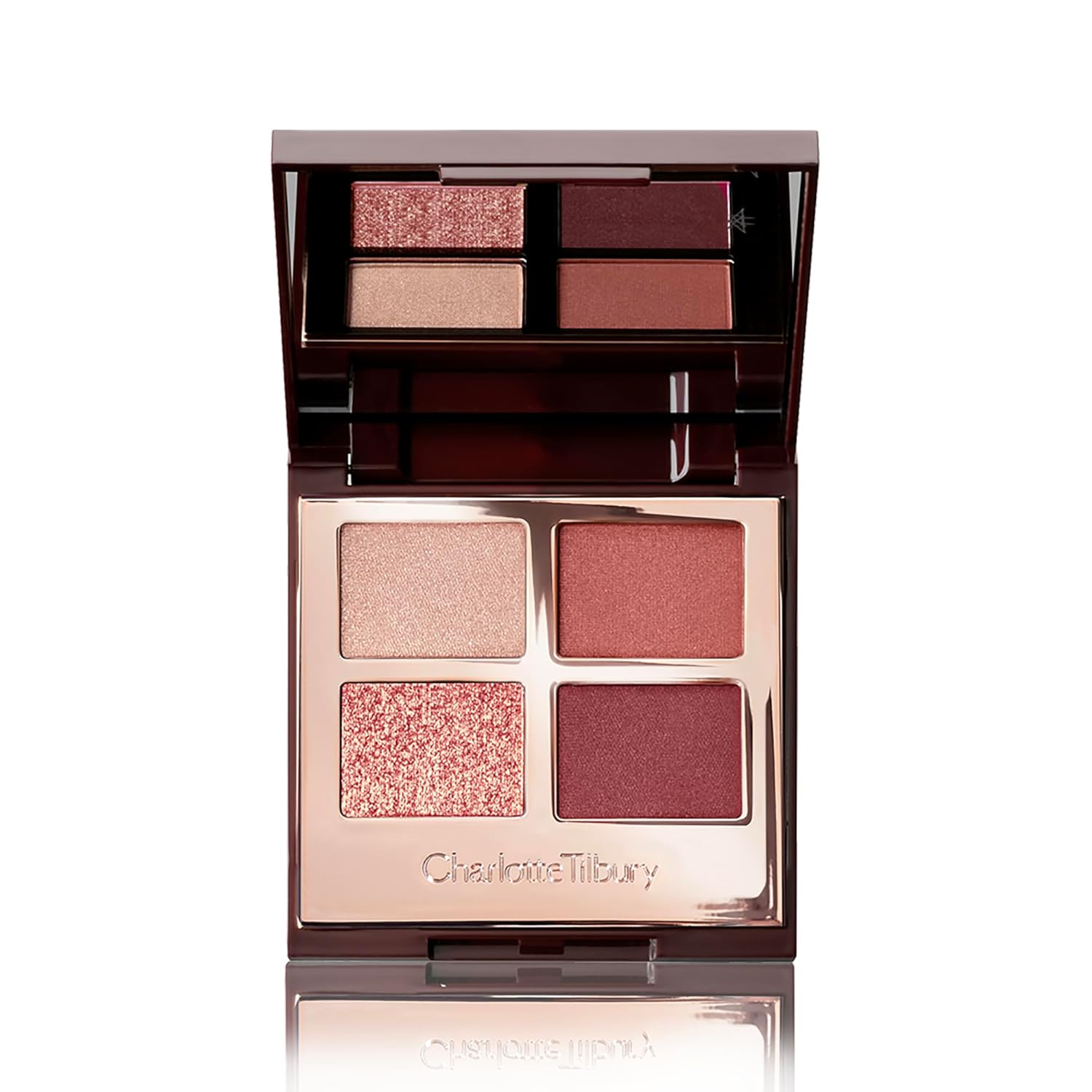 Charlotte Tilbury Luxury Palette Eyeshadow - Shimmer, Metallic & Satin Matte Eyeshadow Quad with a Rich Powder Formula - Includes 4 Complementary Shades