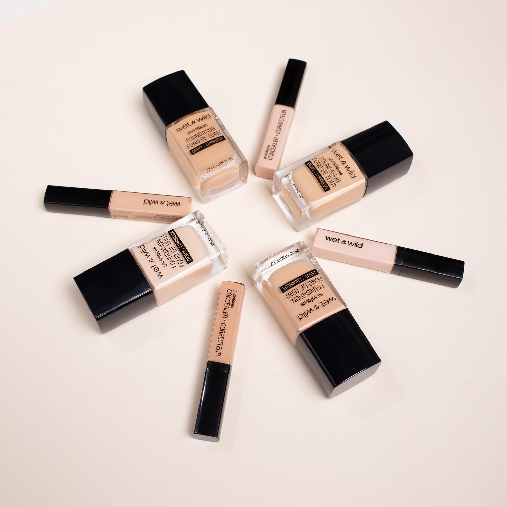 wet n wild Photo Focus Dewy Liquid Foundation Makeup, Soft Beige (Packaging May vary)