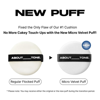 ABOUT TONE Blur Powder Pact 0.32oz - Pressed Powder Compact with Mirror and Puff Makeup Setting Finishing Blurring Natural Translucent Lightweight Face Sebum Oil Control Vegan Formula (03 NATURAL)