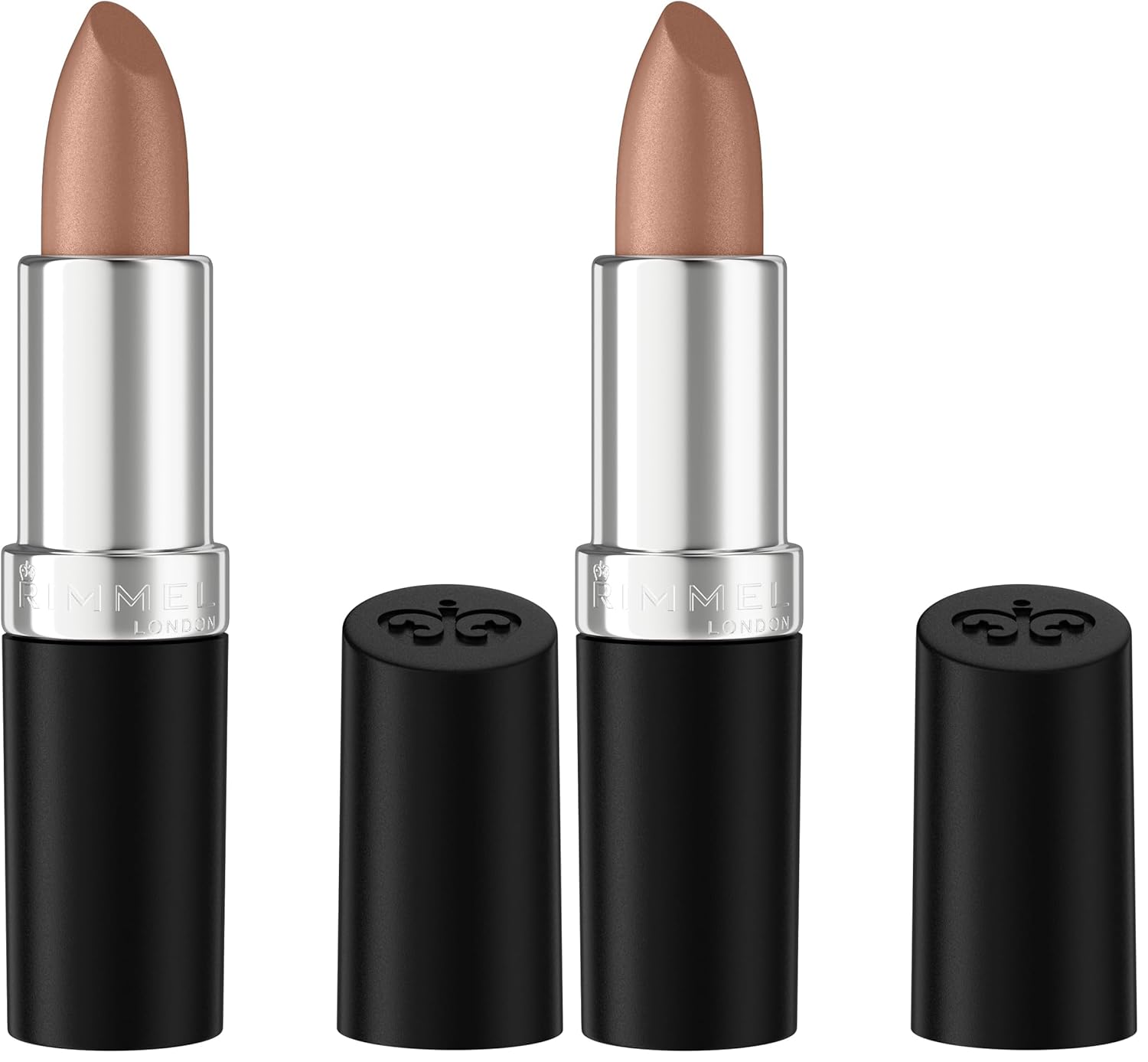 Rimmel Lasting Finish Lipstick | Up to 8 Hours of Intense Lip Color with Color Protect Technology and Exclusive Black Diamond Complex | 0.14 fl oz (Pack of 1) | 002 Candy