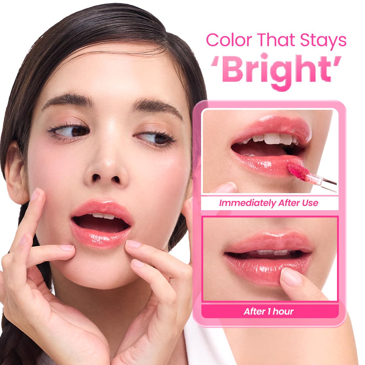Peripera Mood Glowy Tint, Watery Glow Finish, Buildable Fresh Color, Lightweight, Long-Lasting, Non-Sticky, Korean Lip Tint (12 CAMPUS QUEEN)