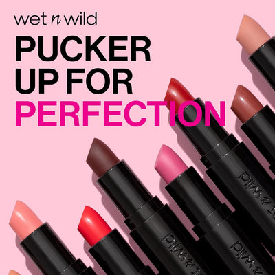 wet n wild Mega Last Matte Lip Color, Semi Matte Hyaluronic Acid Infused, Long Lasting Full Coverage for a Nourishing Pout, Cruelty-Free & Vegan - Wine Room