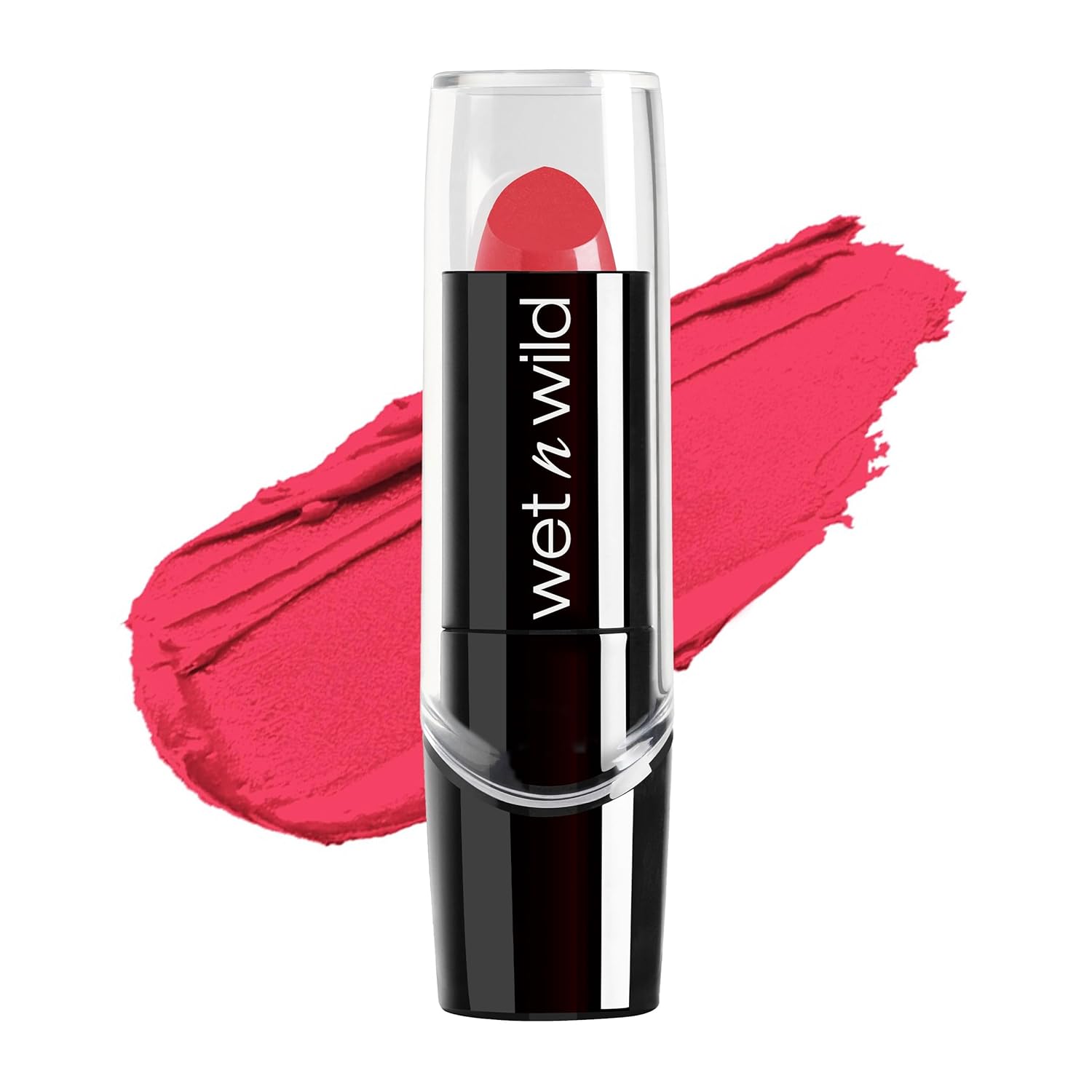 wet n wild Silk Finish Lipstick, Hydrating Rich Buildable Lip Color, Formulated with Vitamins A,E, & Macadamia for Ultimate Hydration, Cruelty-Free & Vegan - Mink Brown