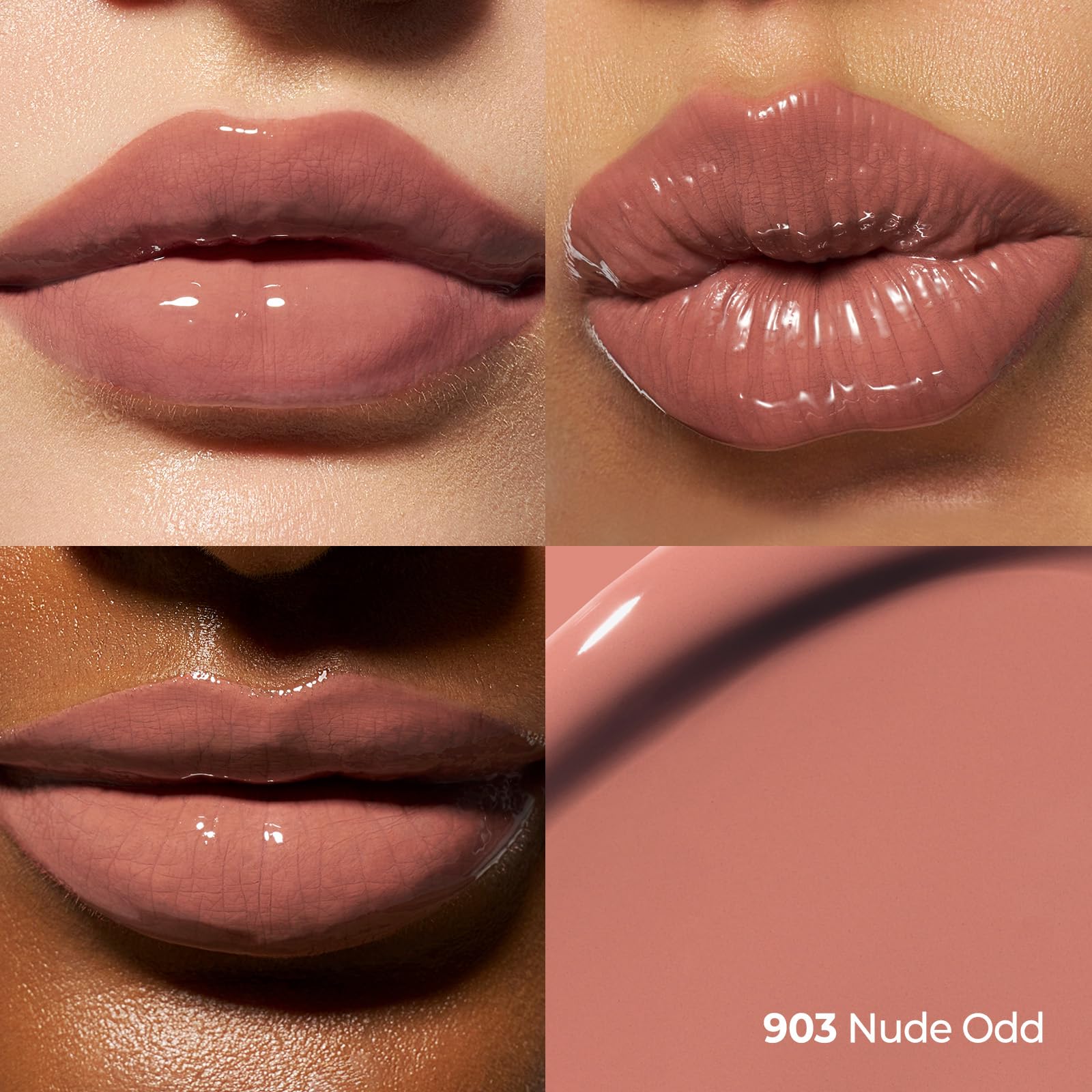 Laka Perfect Twin Lip, 8.9g/0.31oz, Dual Matte Lip Stain & Clear Gloss, High Pigmented Color, Lightweight Fit, Smooth Glide, Non-Sticky Texture for All-Day Stain, K-Beauty (#903 Nude Odd)