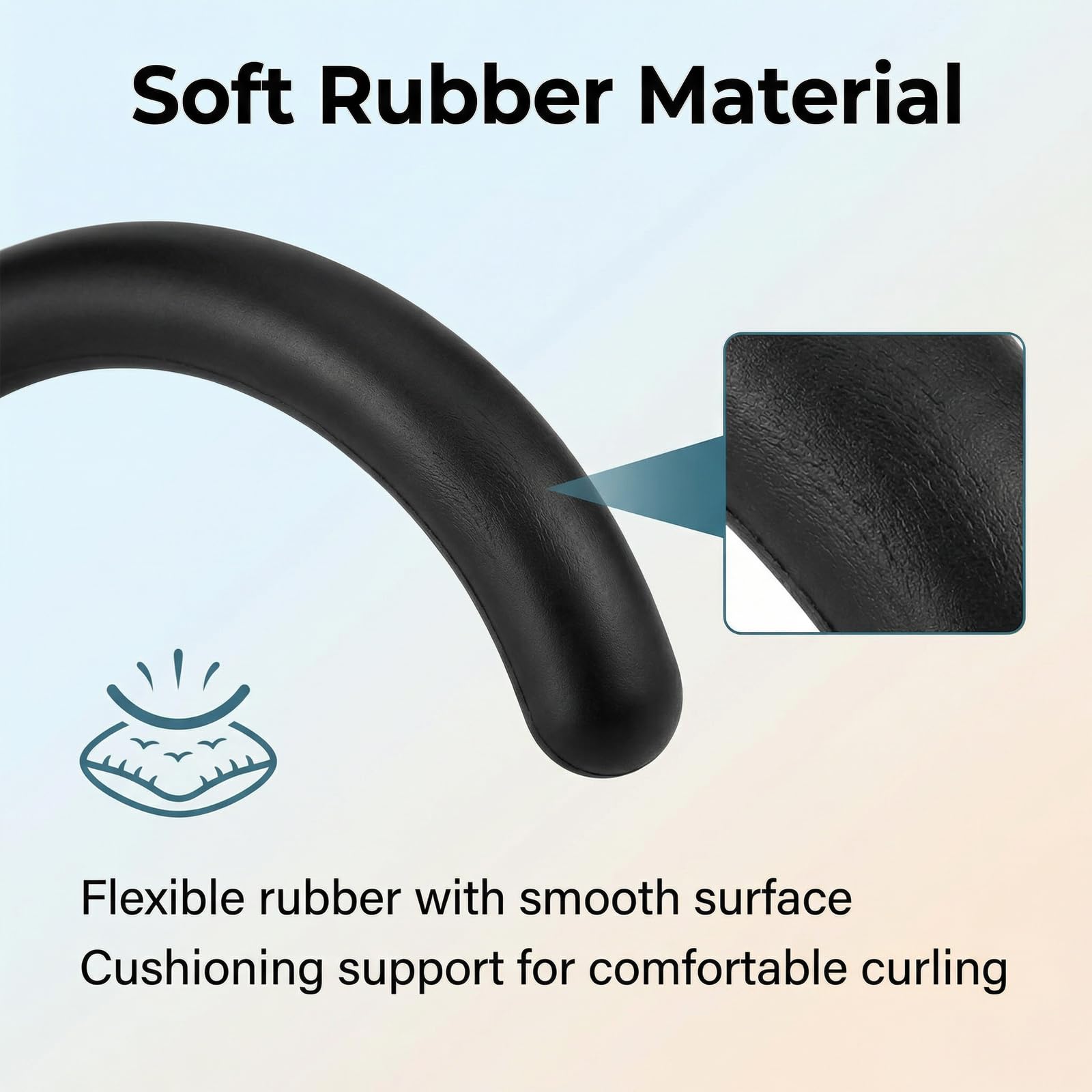 Shuielai 40pc Eyelash Curler Refills, Eyelash Curler Pads Replacement Rubber Inserts for Eyelash Curlers, Black