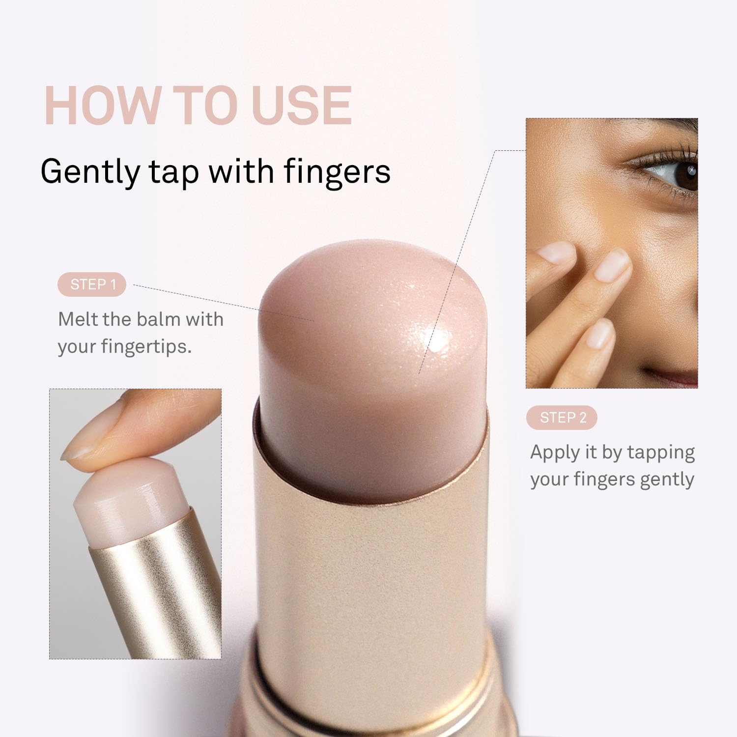 hince True Dimension Radiance Balm Korean Glass Skin Highlighter, with Squalane & Safflower Oil | Cream Blush, Eyeshadow & Lip Glow in One | Dewy Glass Skin Finish, No Parabens, 10g (CLEAR)