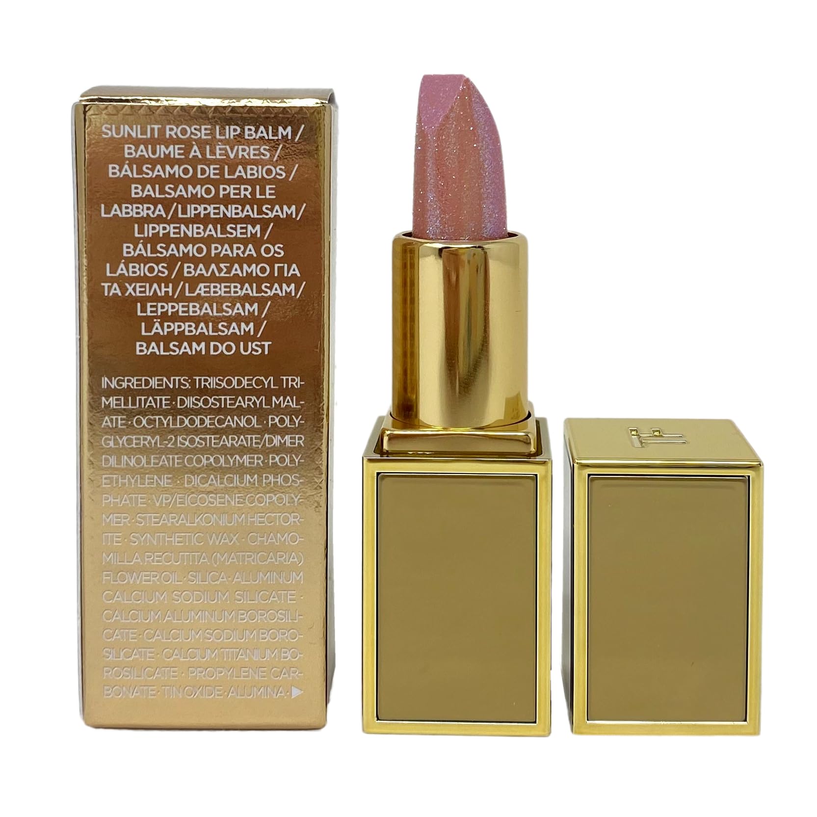 Tom Ford Soleil Sunlit Rose Mini Lip Balm - 01 Sunlit Rosy (Sheer Pink) - 0.07 oz / 2 g