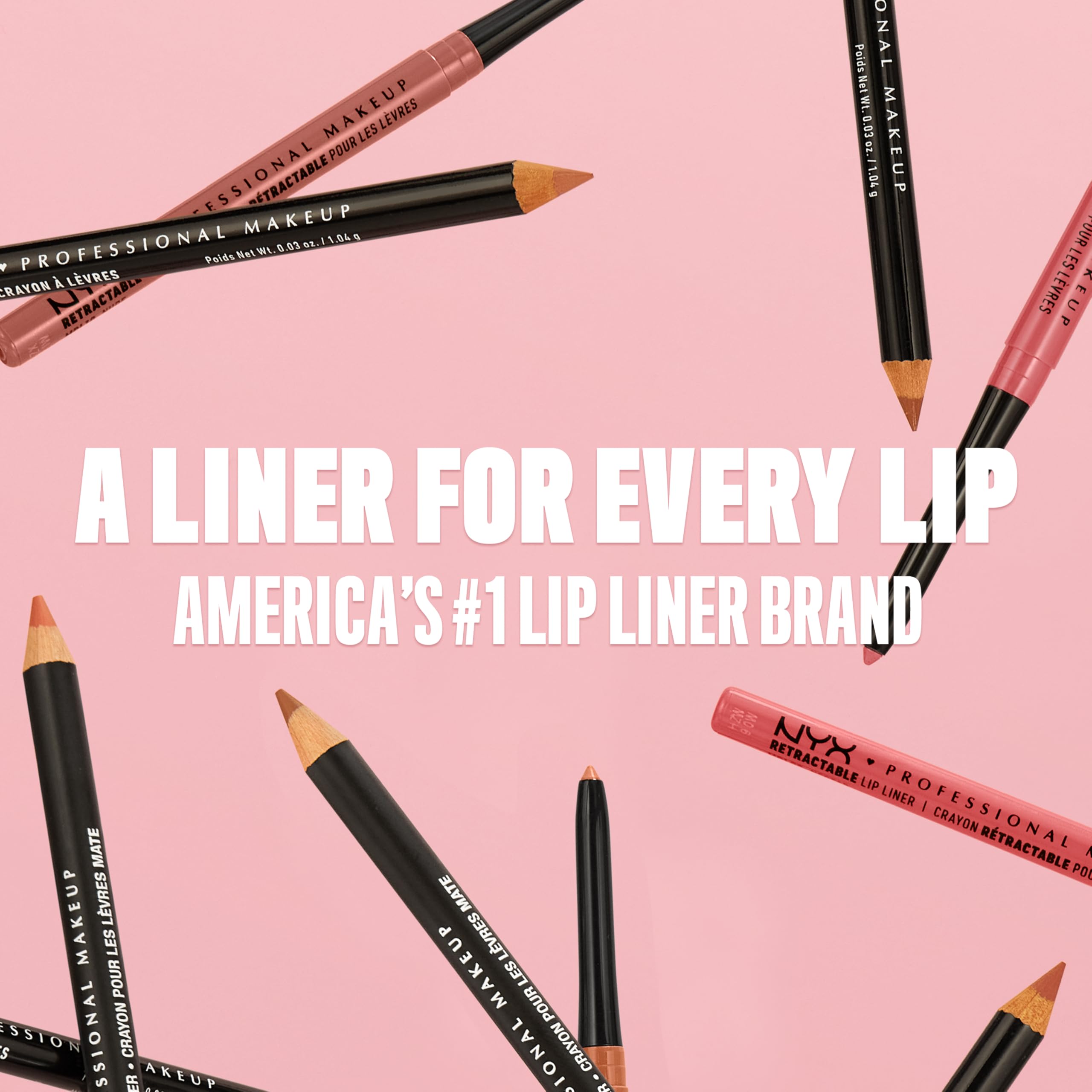 NYX PROFESSIONAL MAKEUP Suede Matte Lip Liner, Velvety-Smooth, Long-Lasting Formula For A Defined Lip Makeup Look - Los Angeles (Brown)